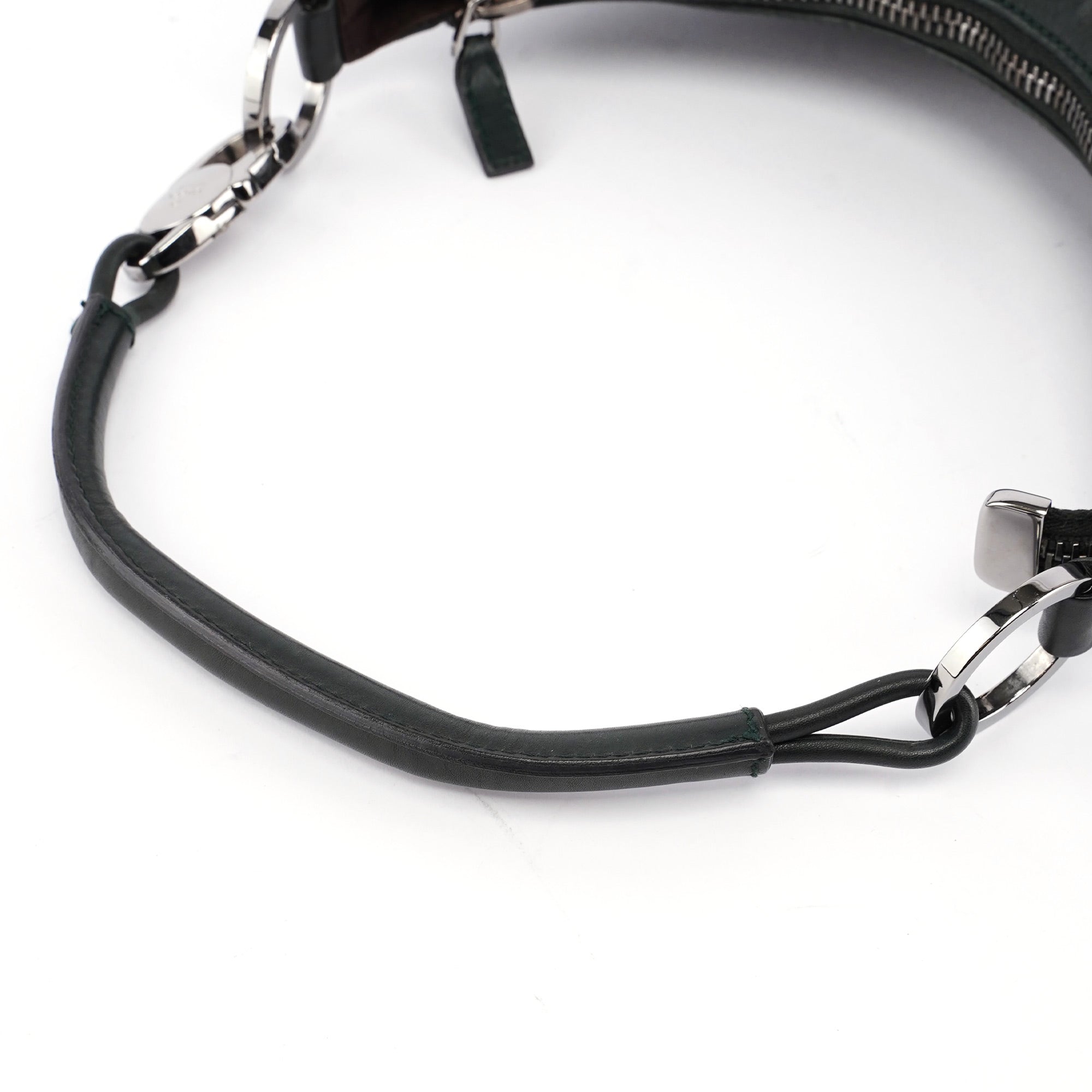 Dark Green Calfskin GG Shoulder Bag