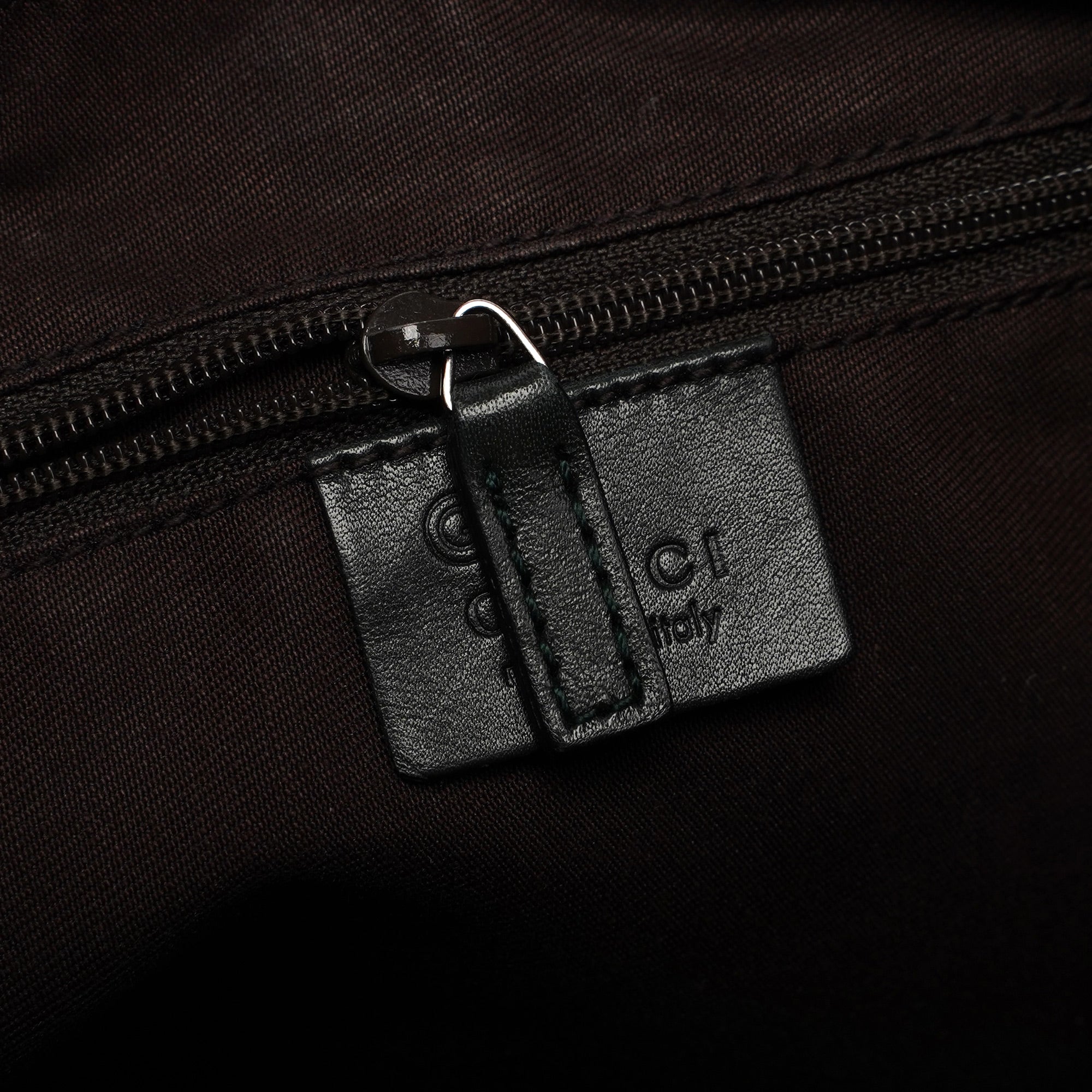 Dark Green Calfskin GG Shoulder Bag