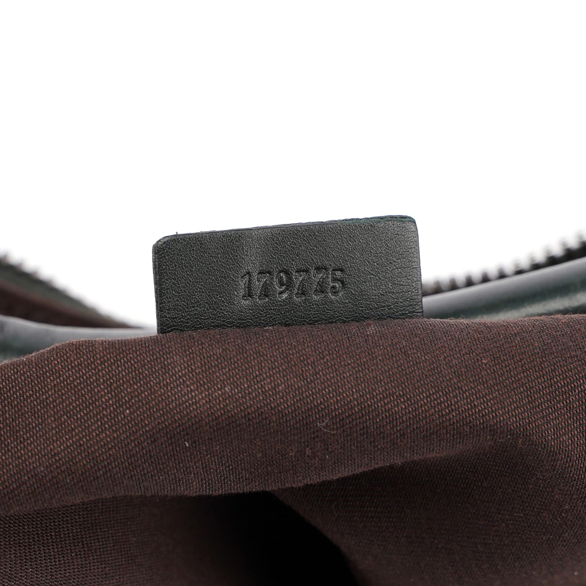 Dark Green Calfskin GG Shoulder Bag
