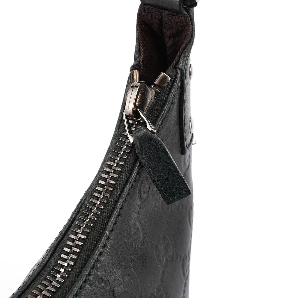 Dark Green Calfskin GG Shoulder Bag