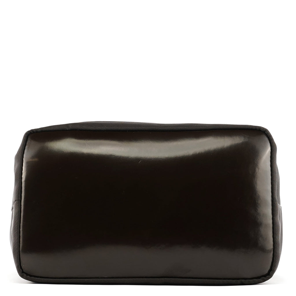 Dark Green Nylon Bamboo Shoulder Bag