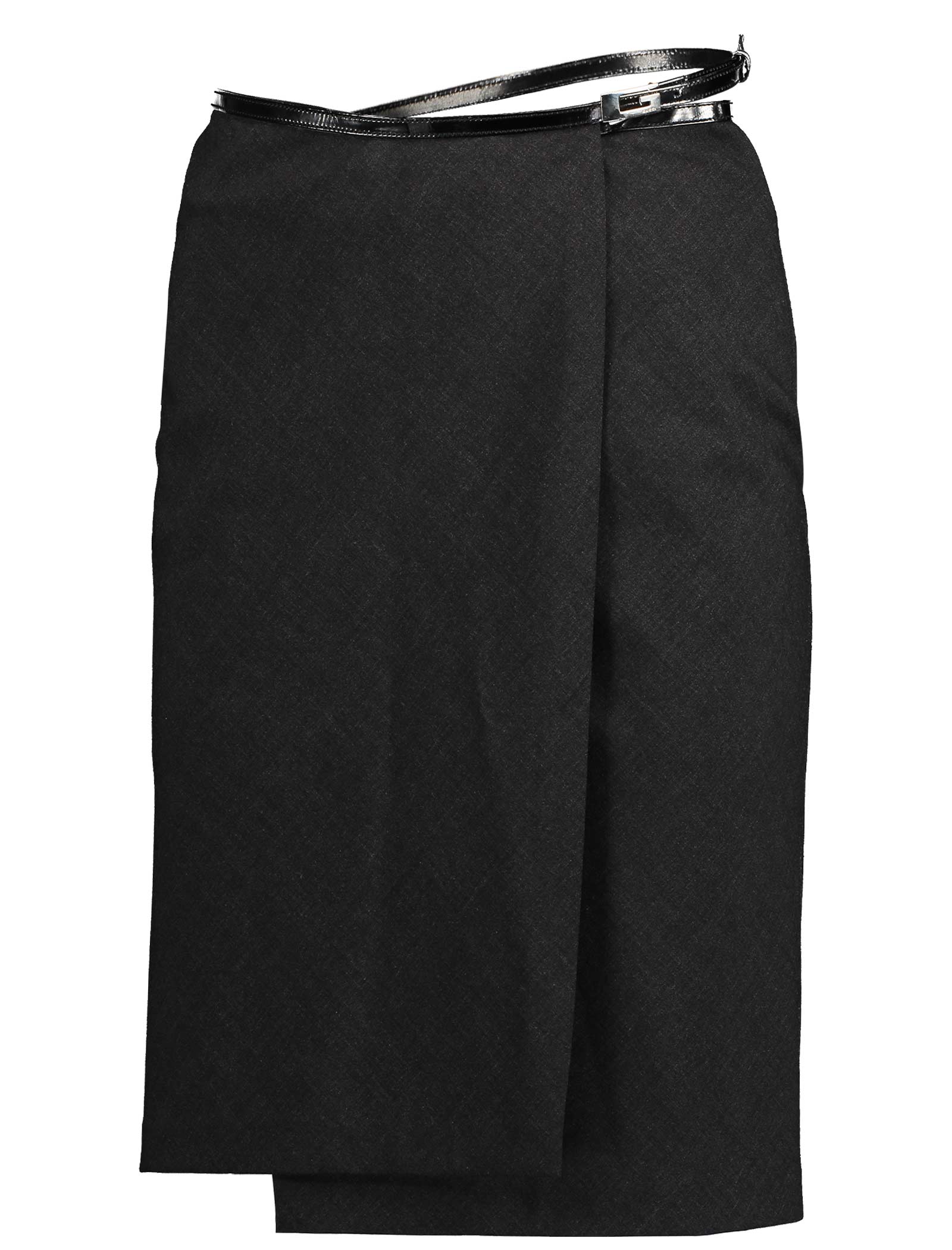 Fall 1997 Grey Wool Wrap Skirt