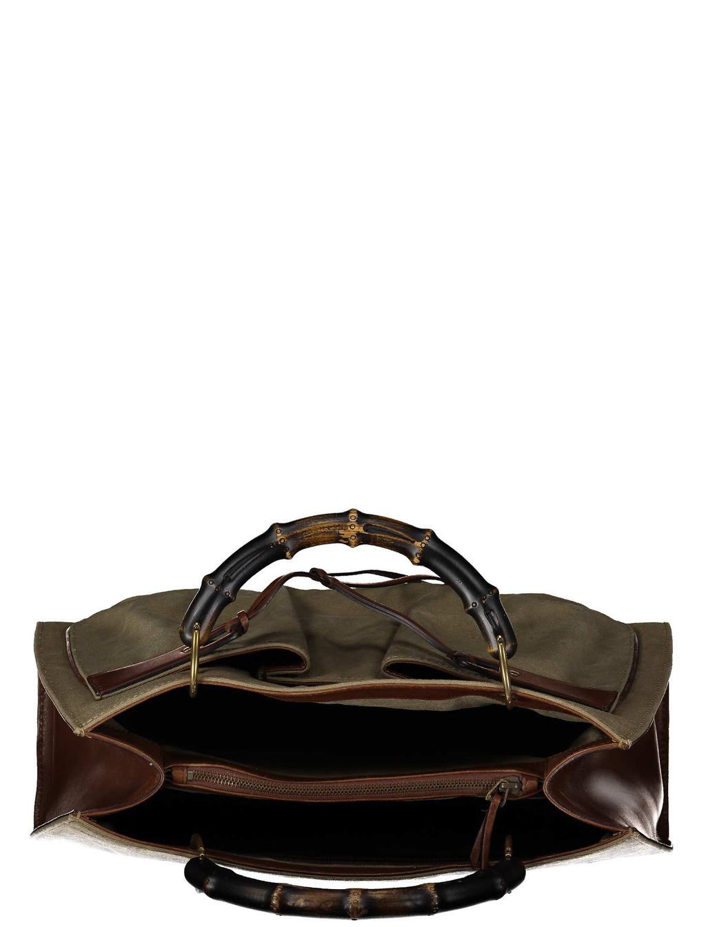 Fall 2002 Bamboo Handle Canvas Handbag