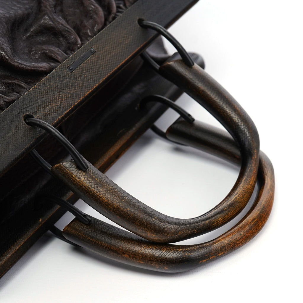 Fall 2002 Bison Leather Wood Doctor Bag