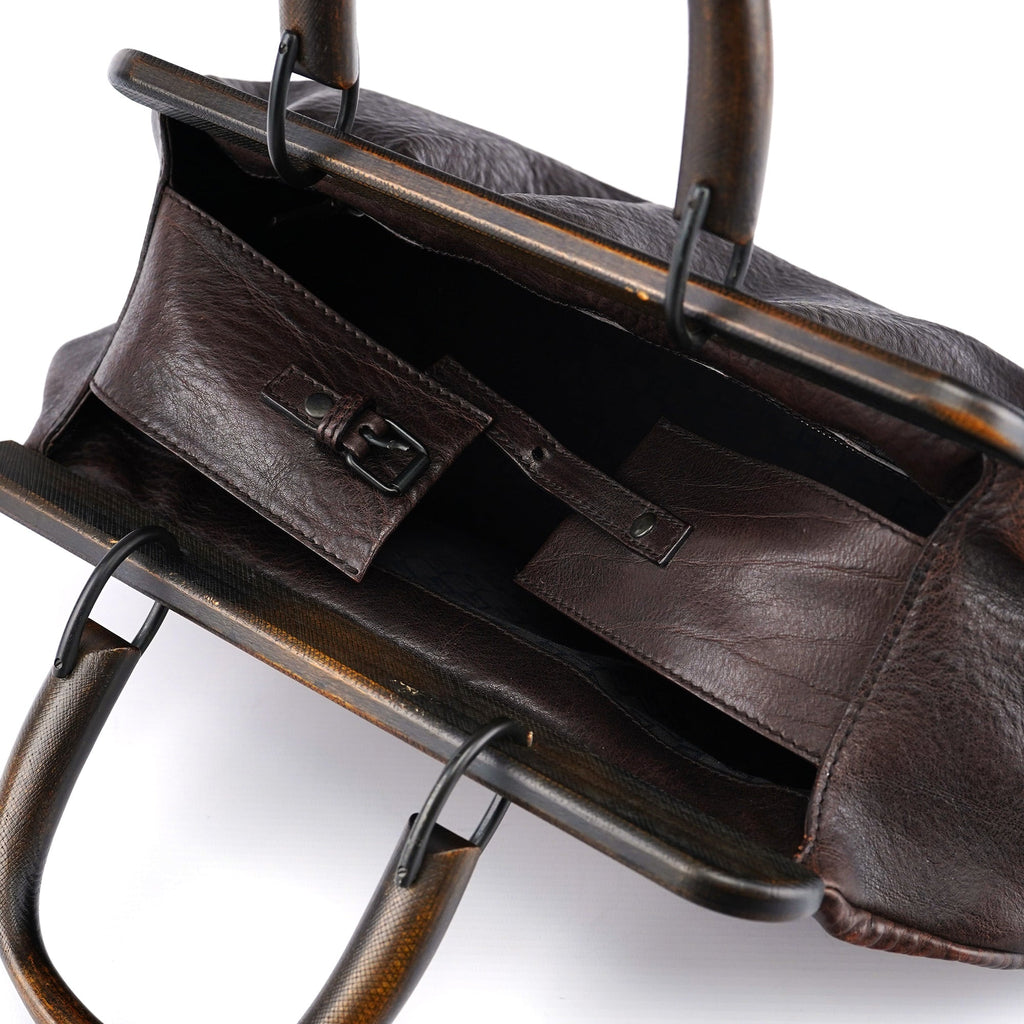 Fall 2002 Bison Leather Wood Doctor Bag
