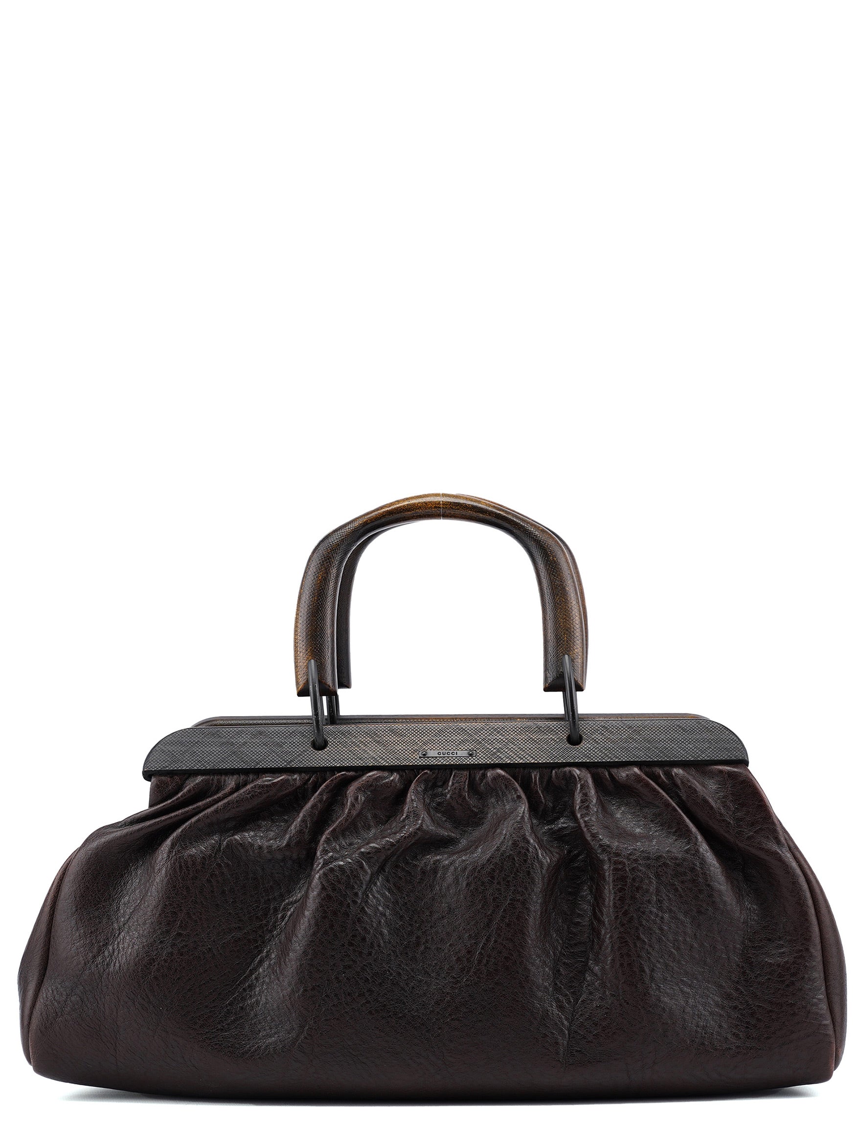 Fall 2002 Bison Leather Wood Doctor Bag