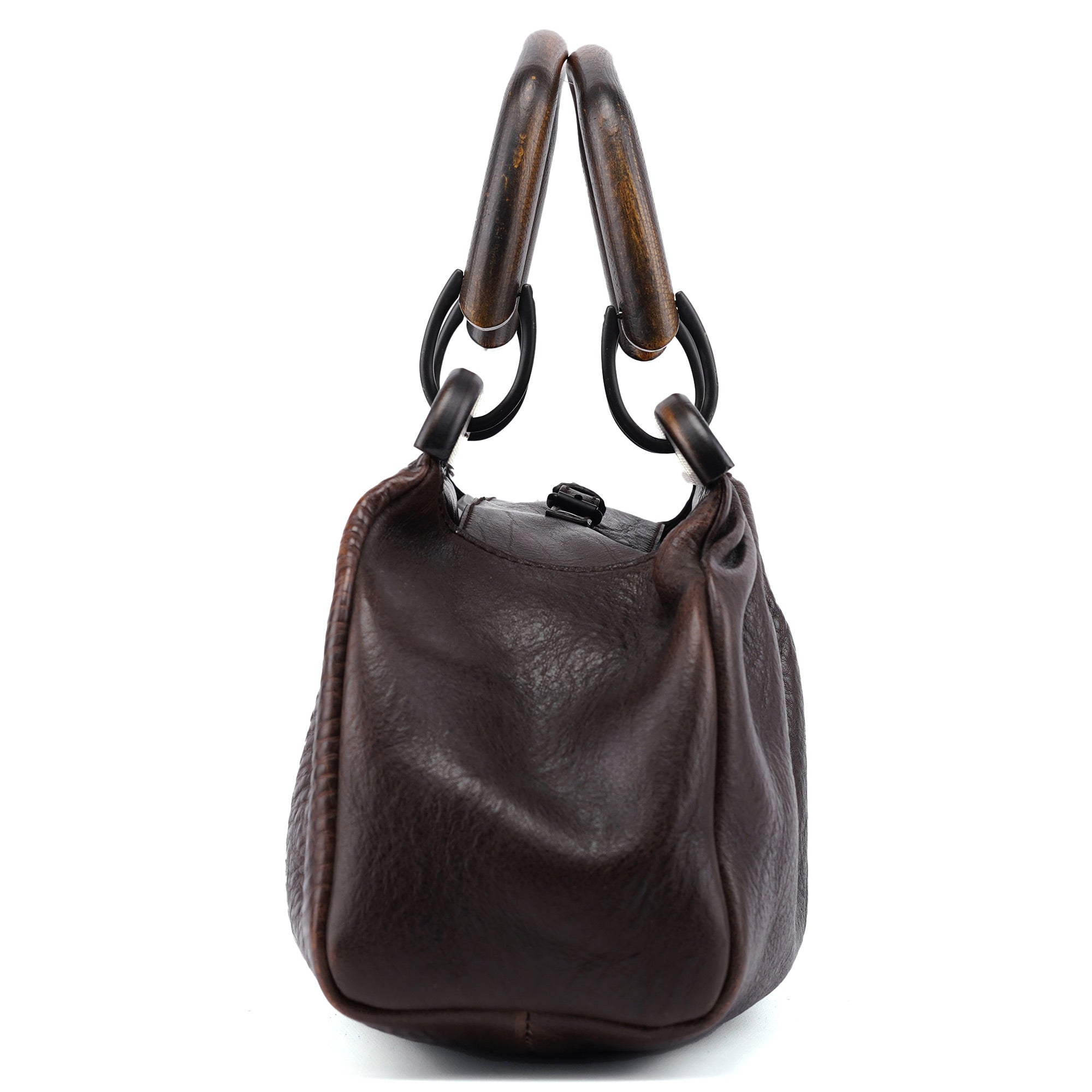 Fall 2002 Bison Leather Wood Doctor Bag