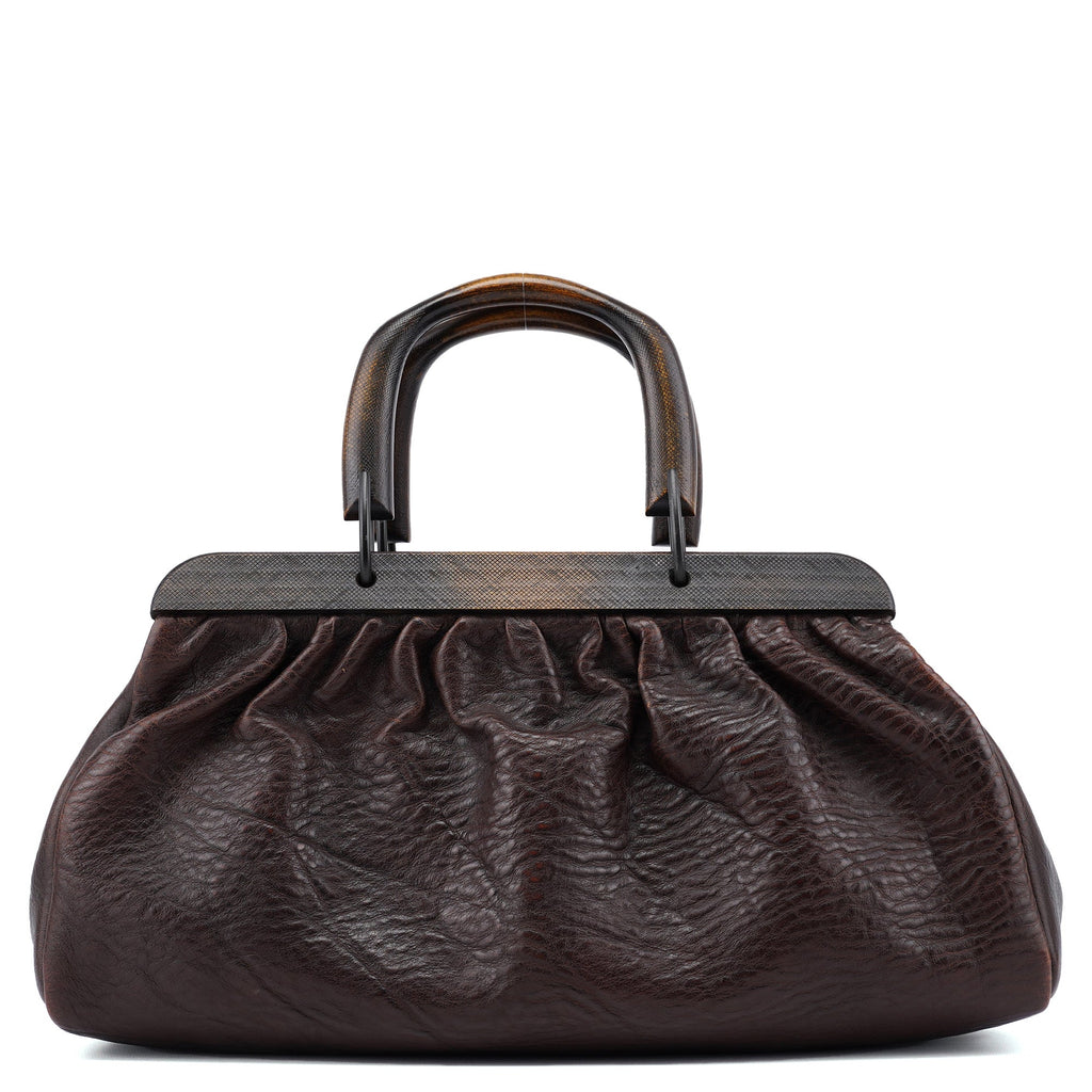 Fall 2002 Bison Leather Wood Doctor Bag