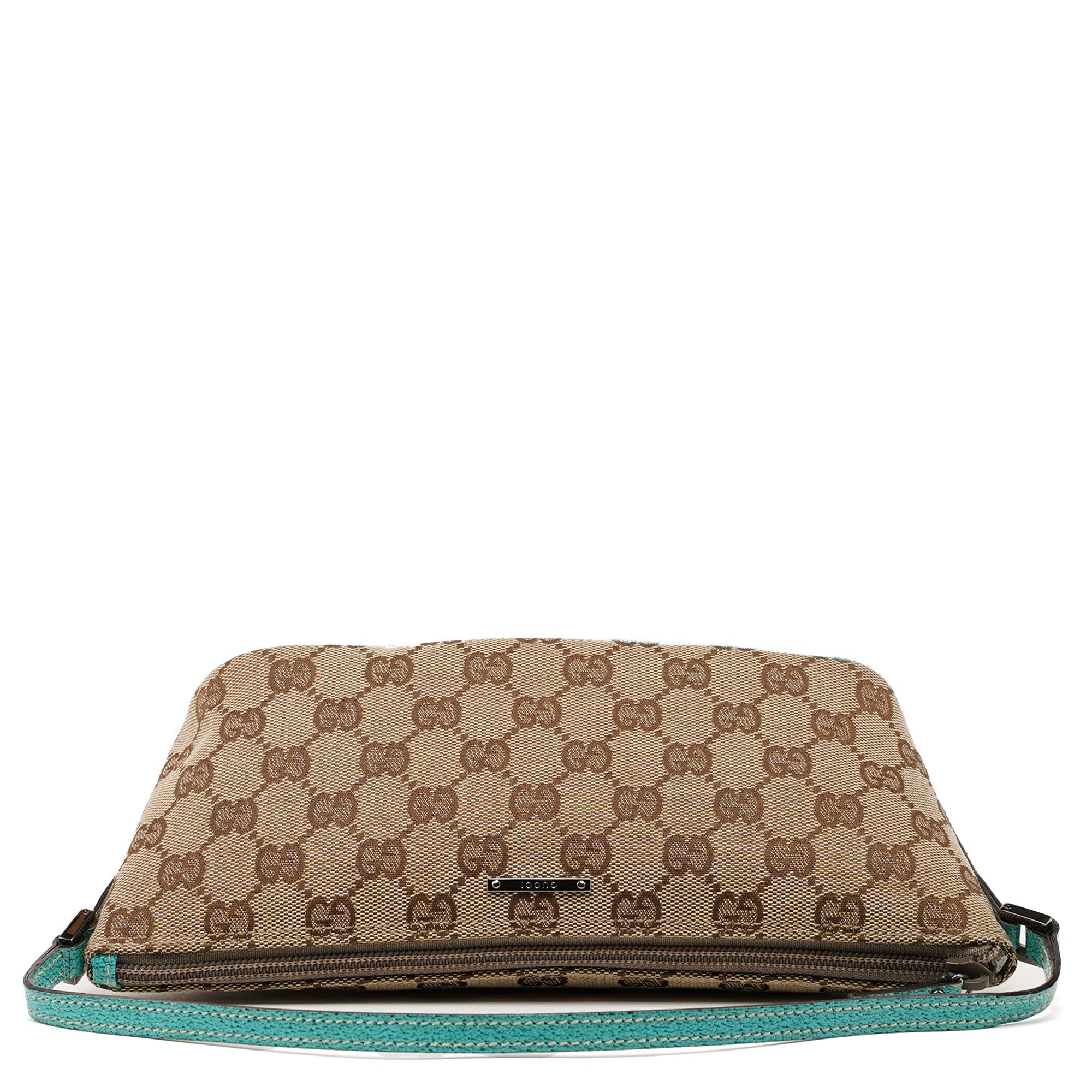 GG Monogram Turquoise Boat Pochette
