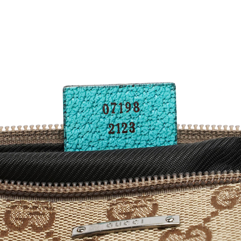 GG Monogram Turquoise Boat Pochette