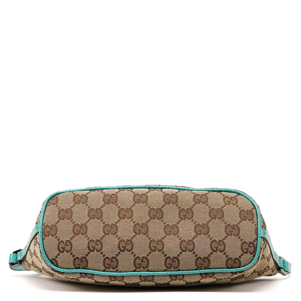 GG Monogram Turquoise Boat Pochette
