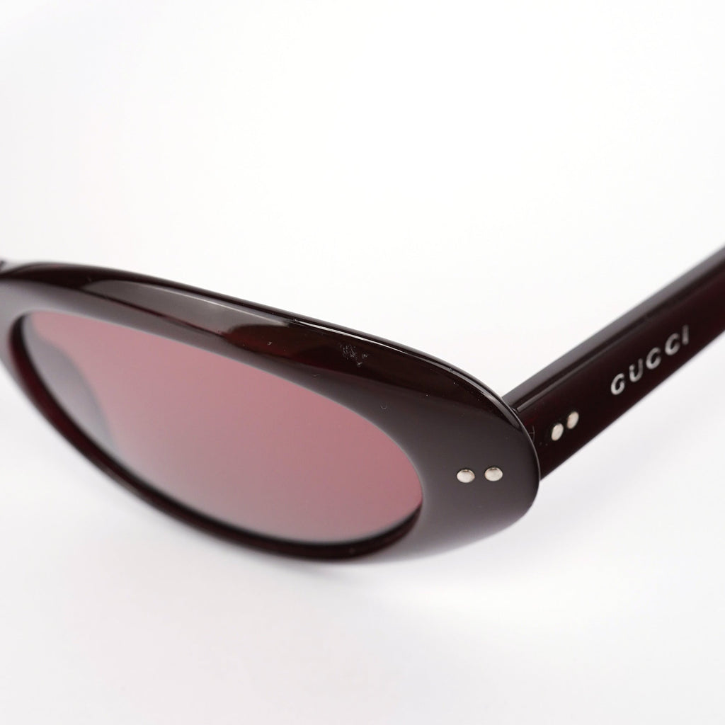 GG2413/S Burgundy Oval Sunglasses