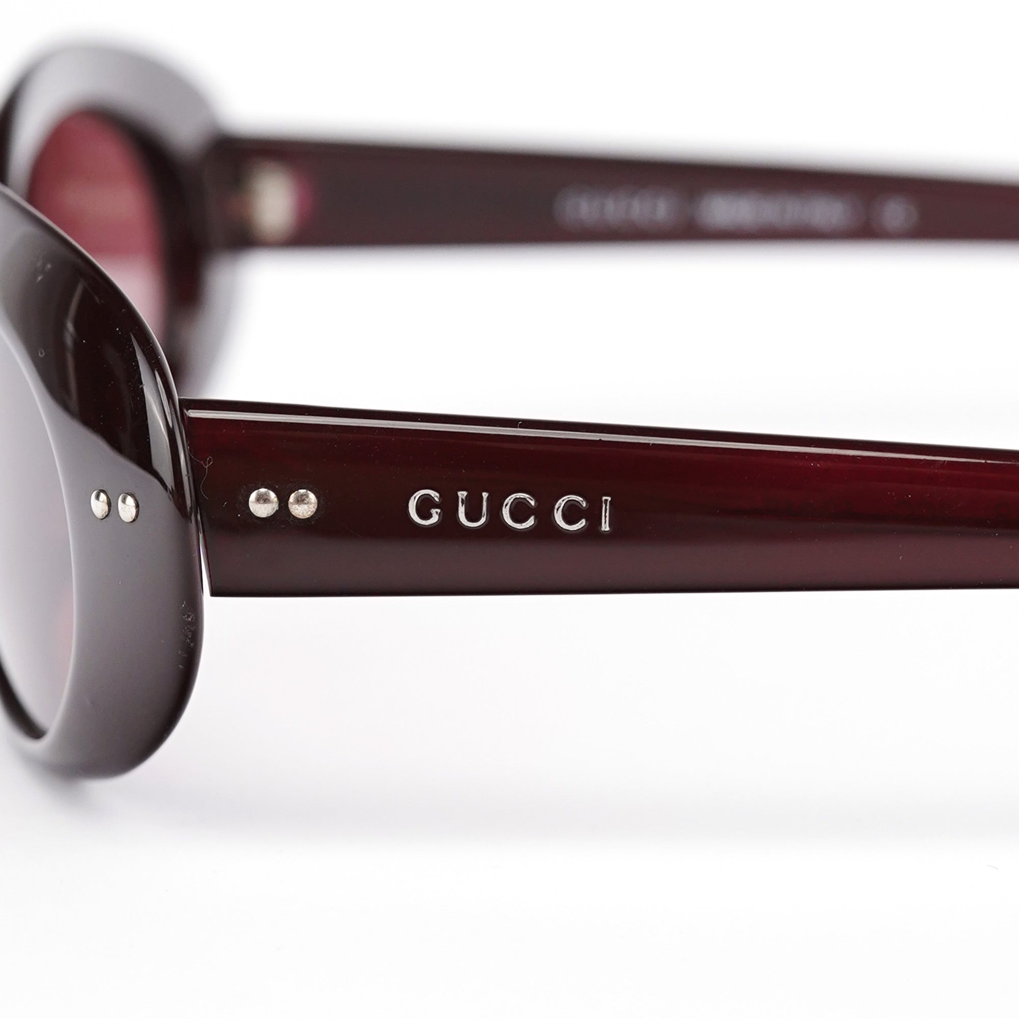 GG2413/S Burgundy Oval Sunglasses
