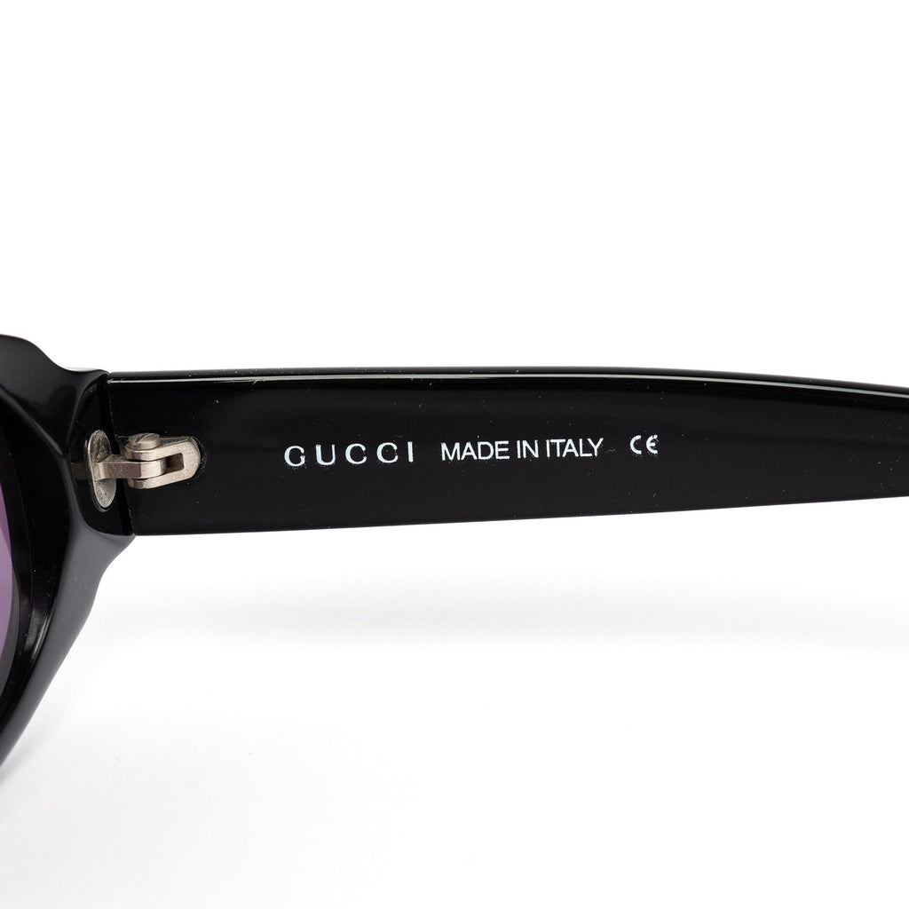 GG2413N/S Black Acetate Oval Sunglasses