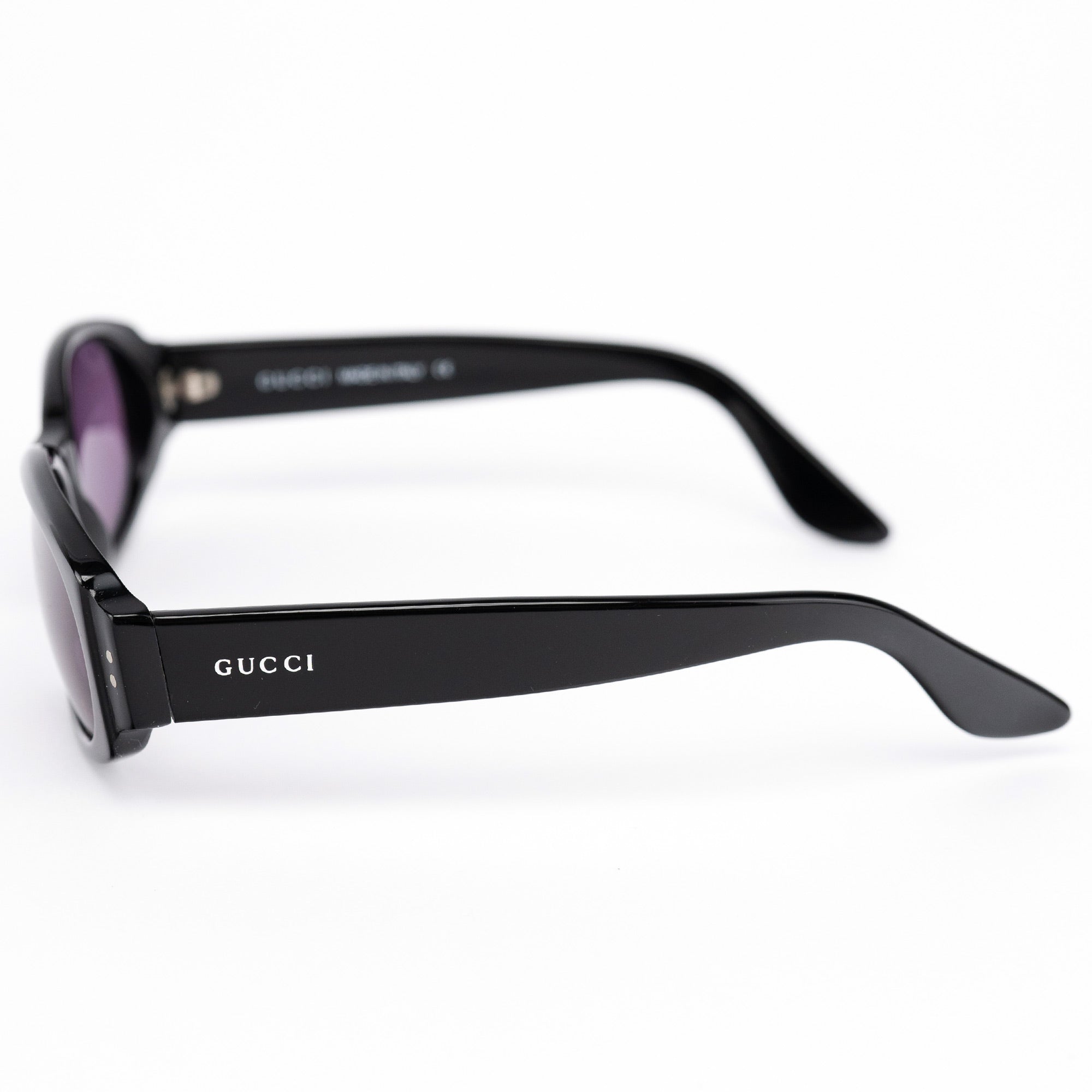 GG2413N/S Black Acetate Oval Sunglasses