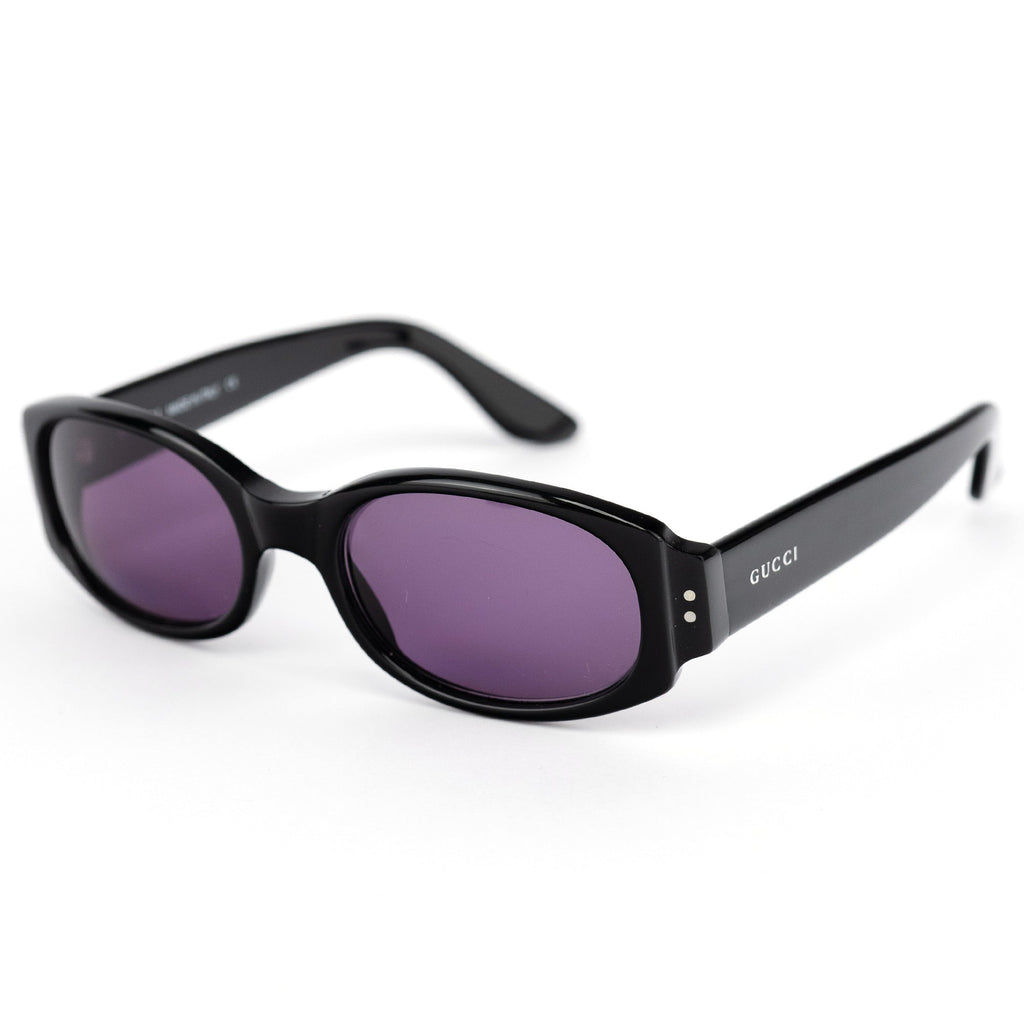 GG2413N/S Black Acetate Oval Sunglasses