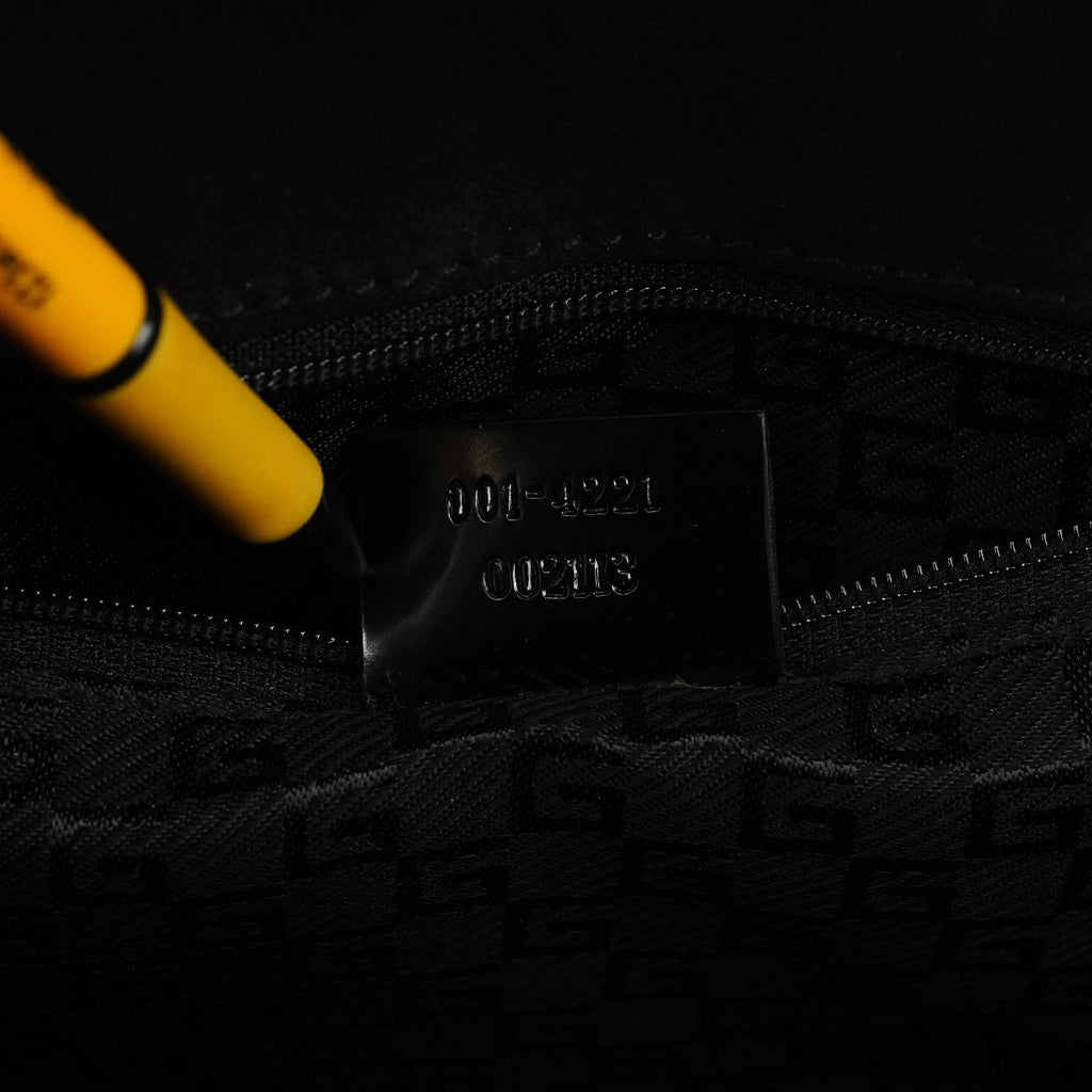 Gloss Black Leather Flap Shoulder Bag