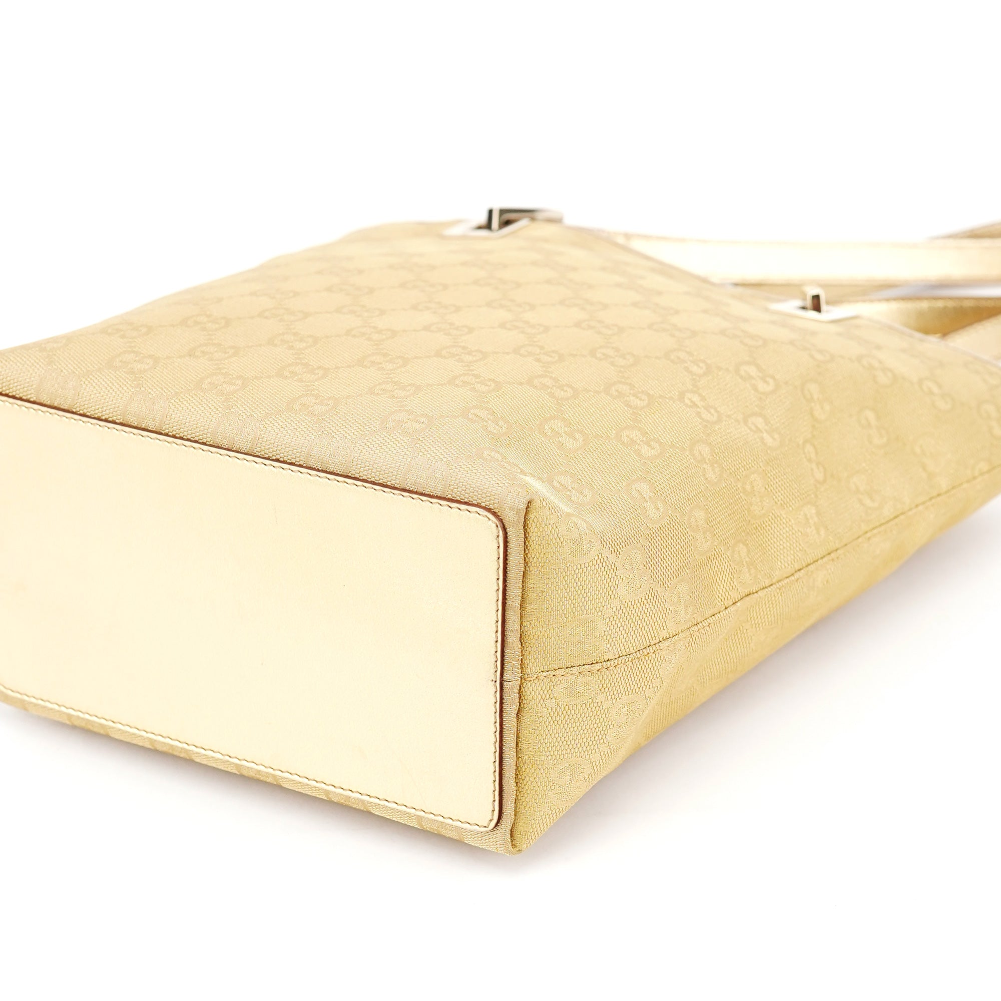 Gold GG Canvas Tote Bag