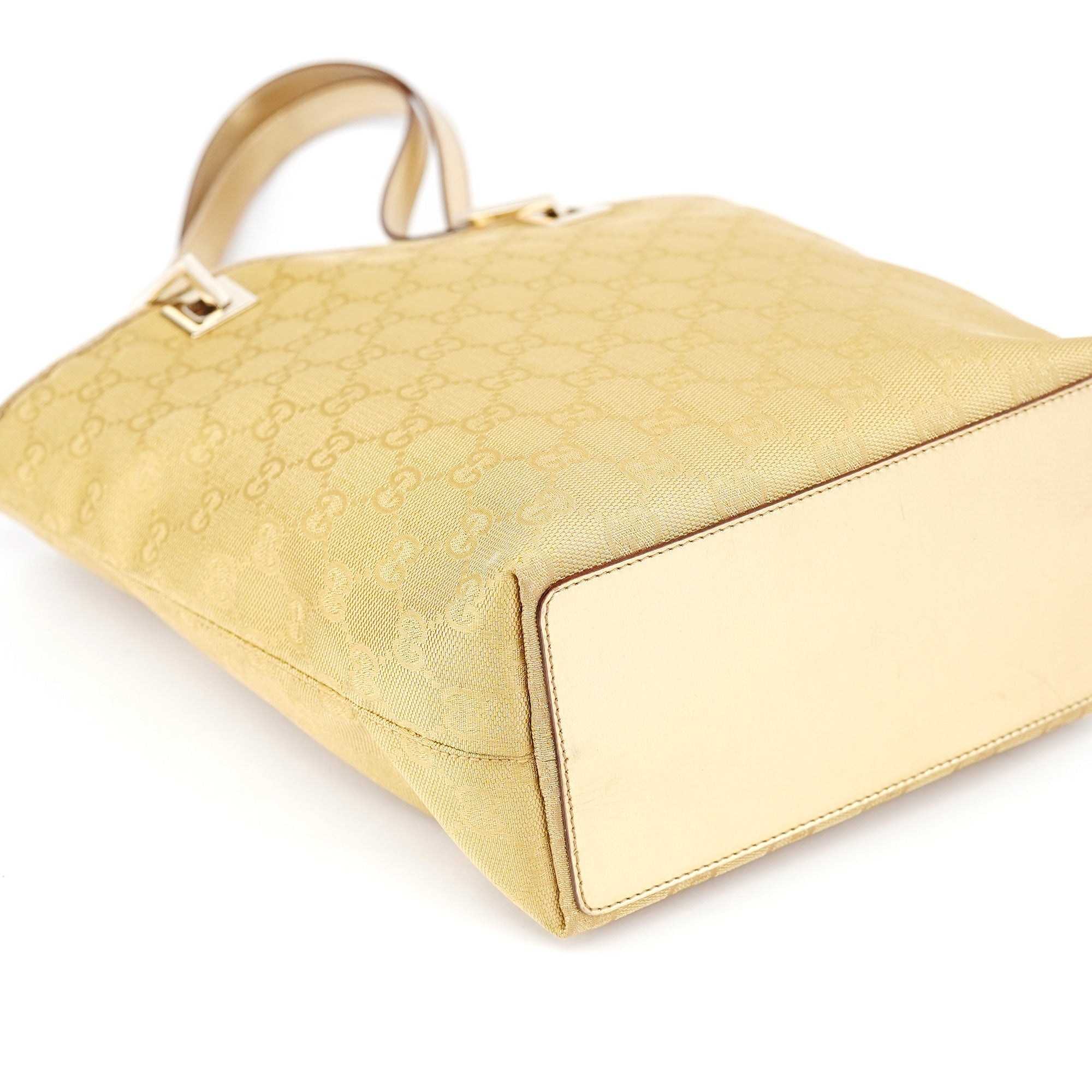 Gold GG Canvas Tote Bag