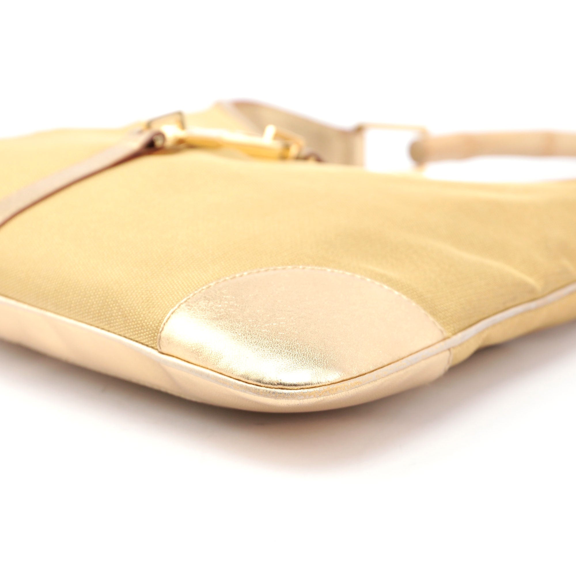 Gold Jackie Bamboo Shoulder Bag