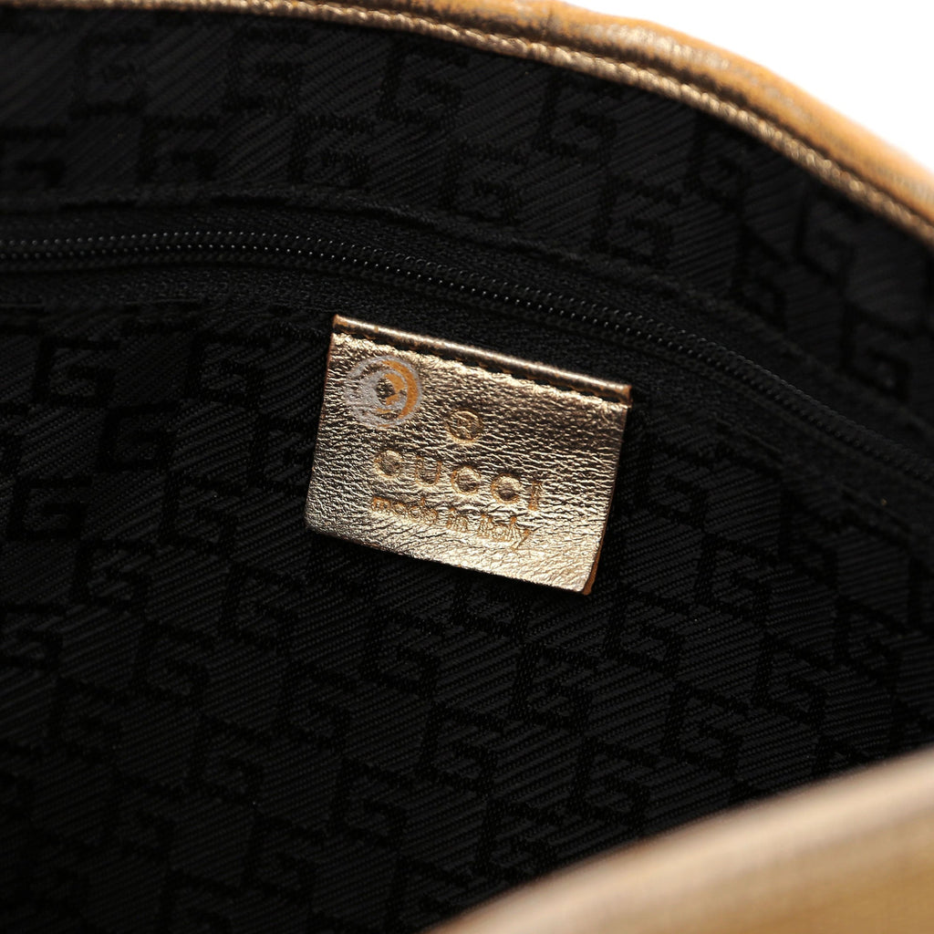 Gold Jackie Bamboo Shoulder Bag