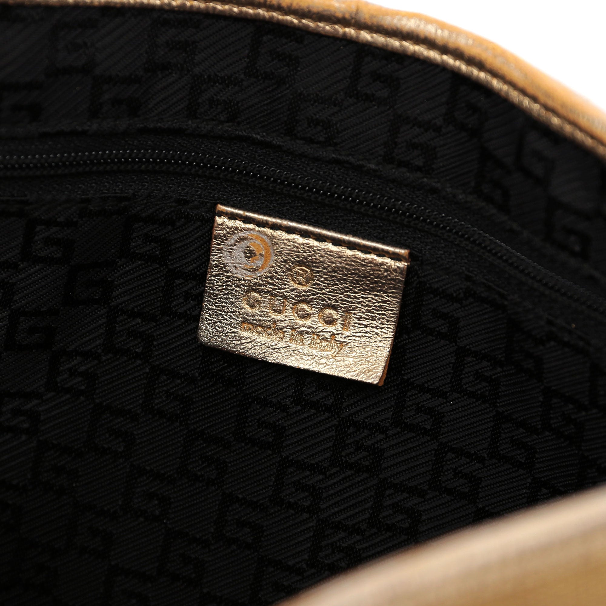 Gold Jackie Bamboo Shoulder Bag