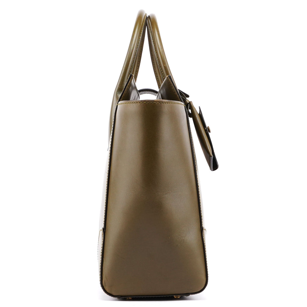 Green Calfskin Belt Tote