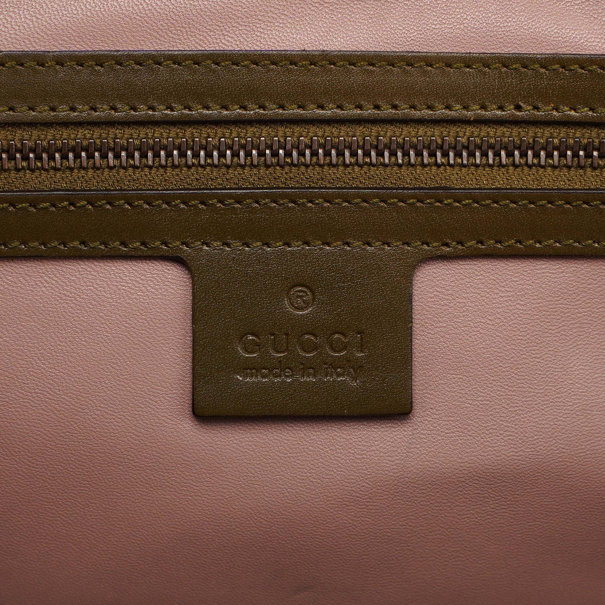 Green Calfskin Belt Tote