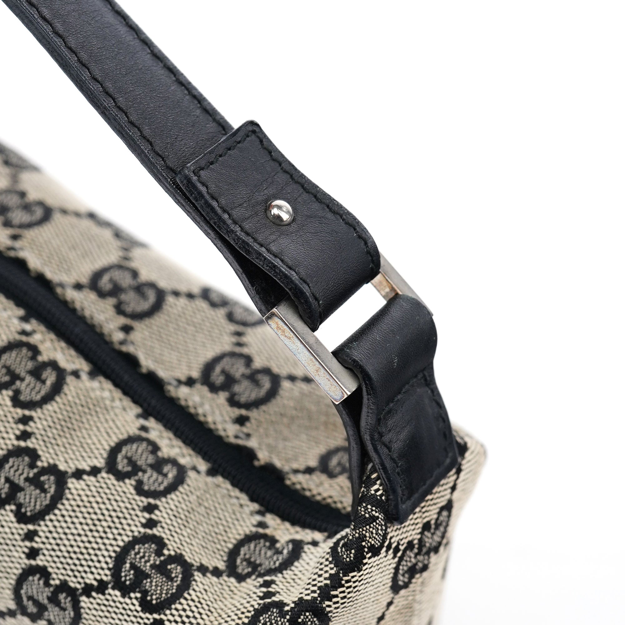 Grey Black GG Handbag