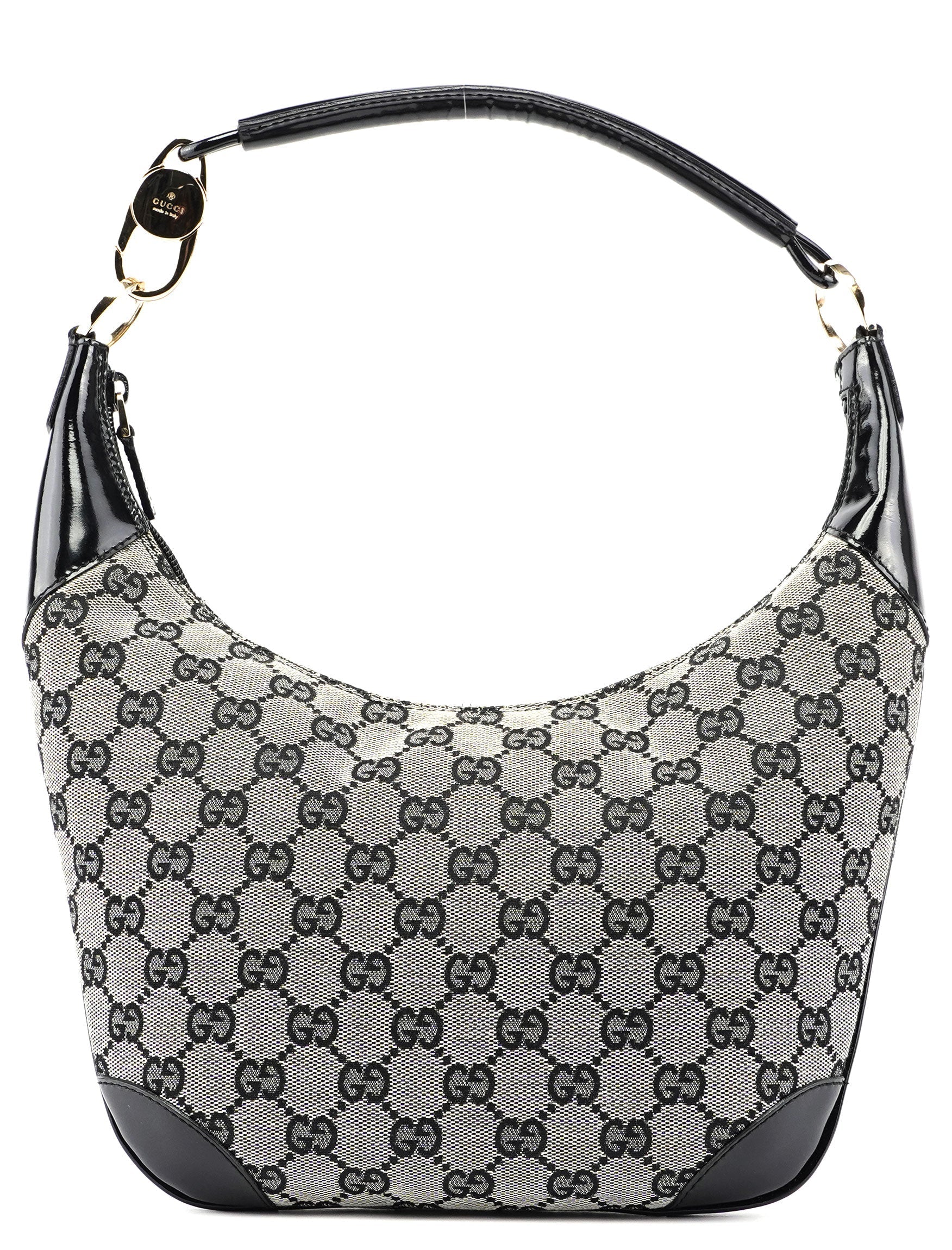 Grey Black GG Shoulder Bag