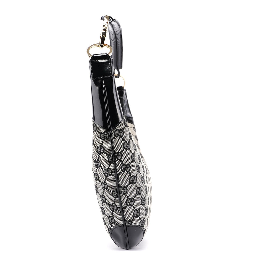 Grey Black GG Shoulder Bag