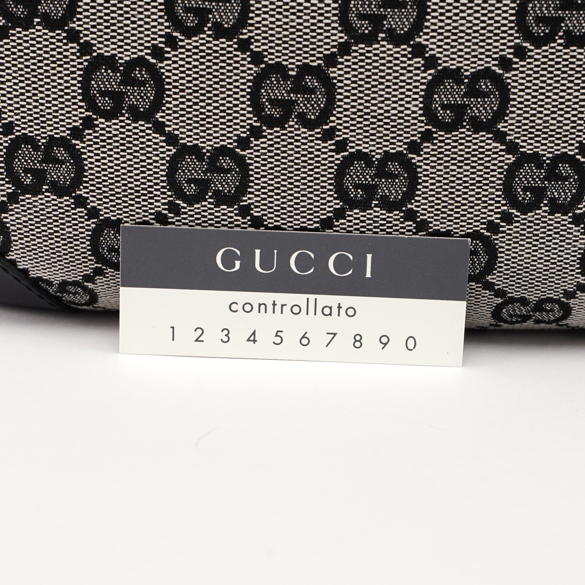 Grey Black GG Shoulder Bag