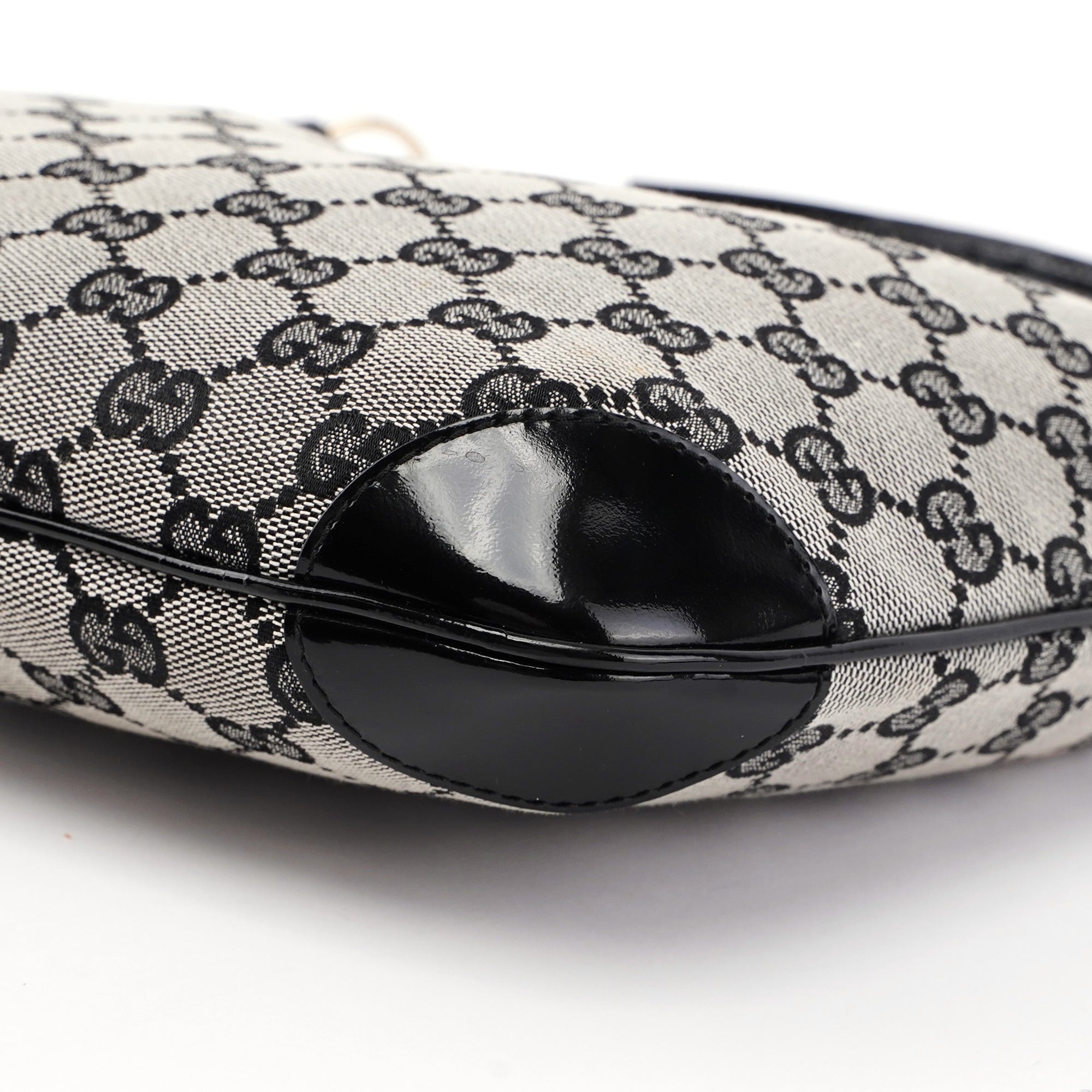 Grey Black GG Shoulder Bag
