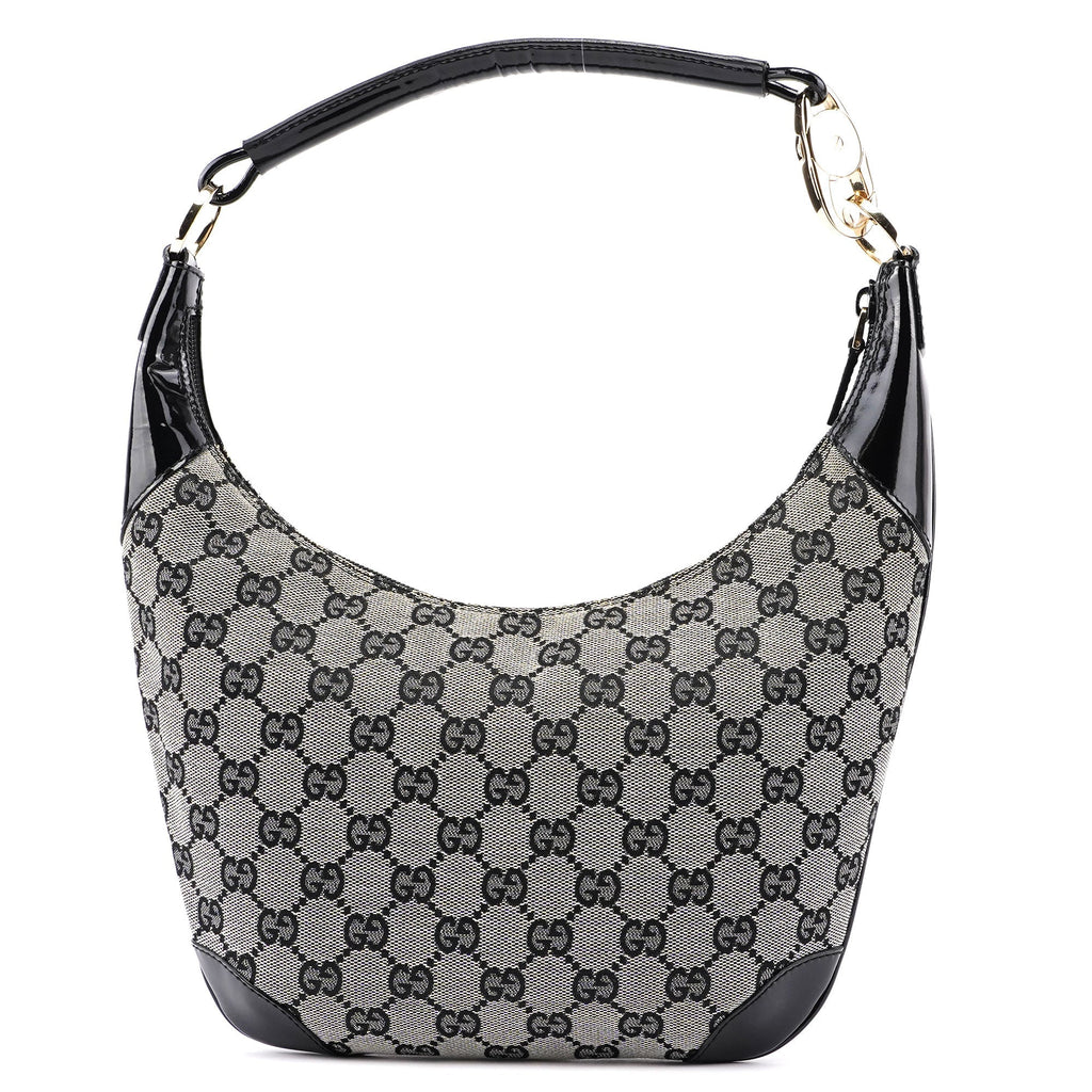 Grey Black GG Shoulder Bag