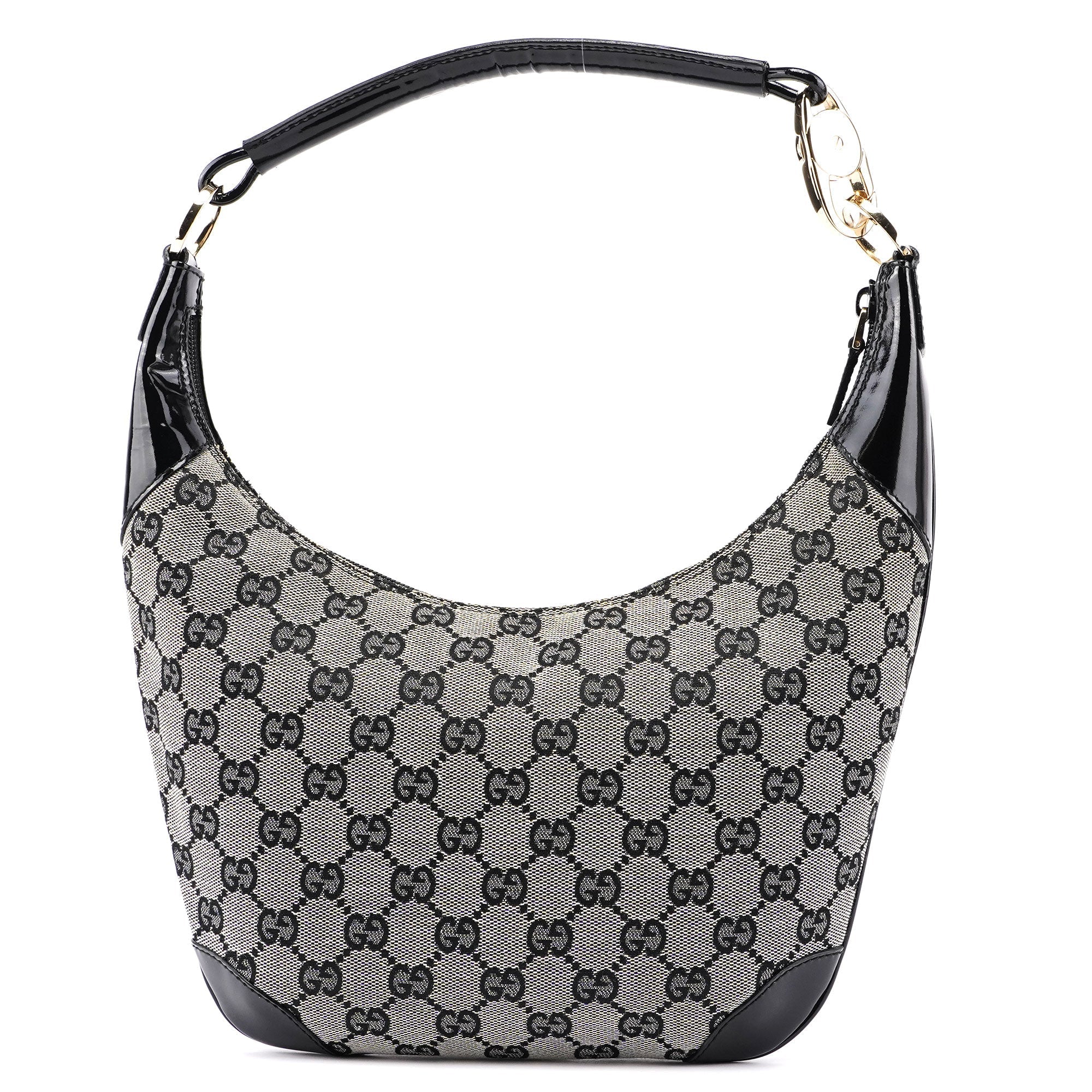 Grey Black GG Shoulder Bag