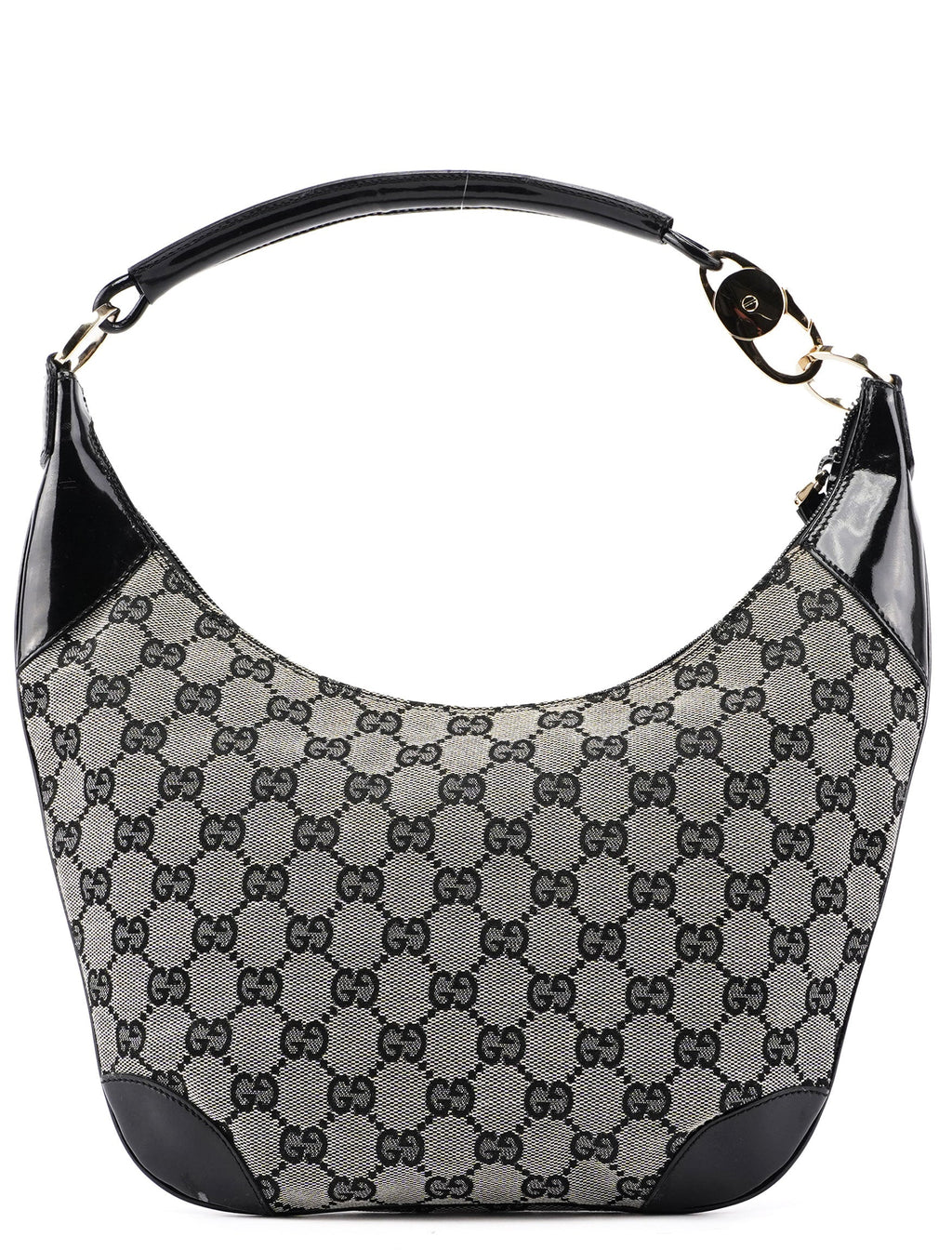 Grey Black GG Shoulder Bag