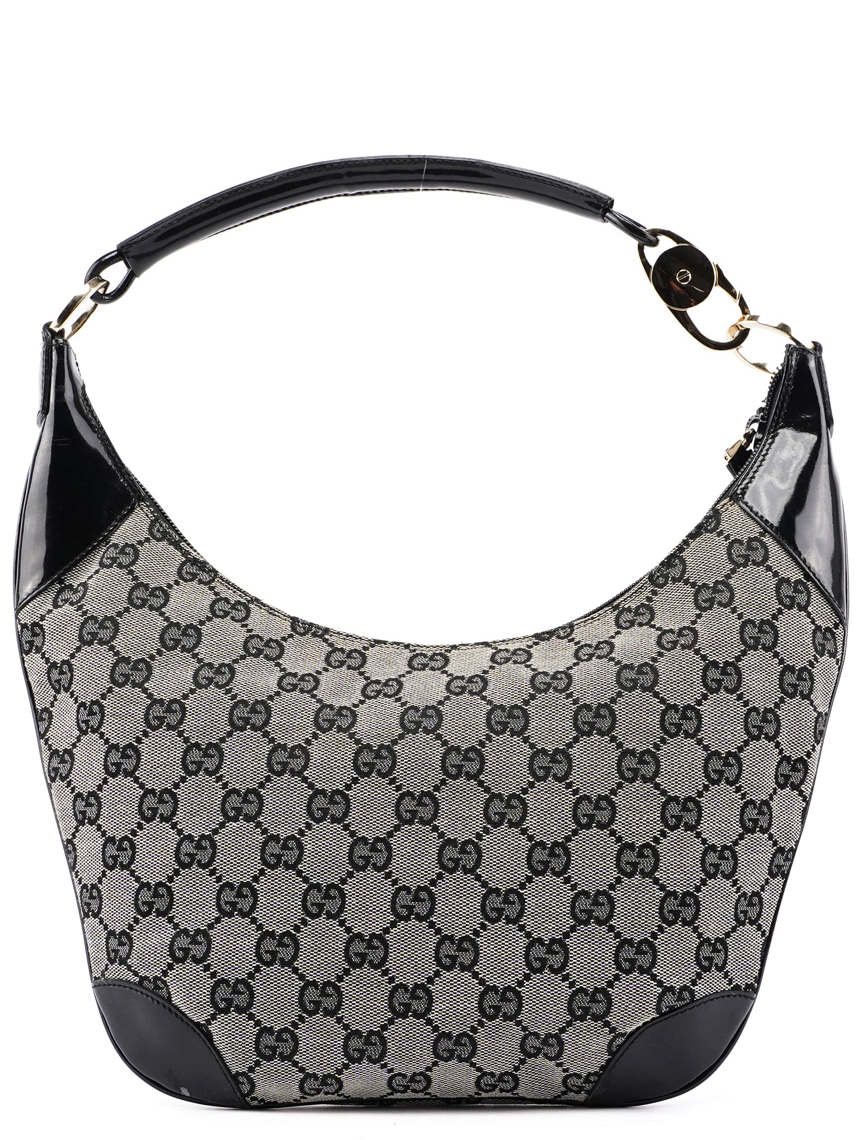Grey Black GG Shoulder Bag