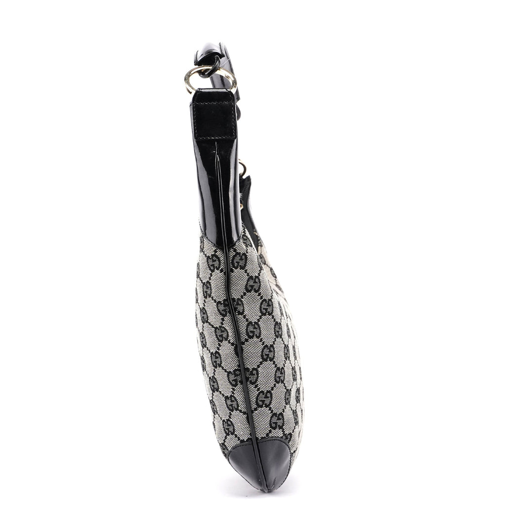 Grey Black GG Shoulder Bag
