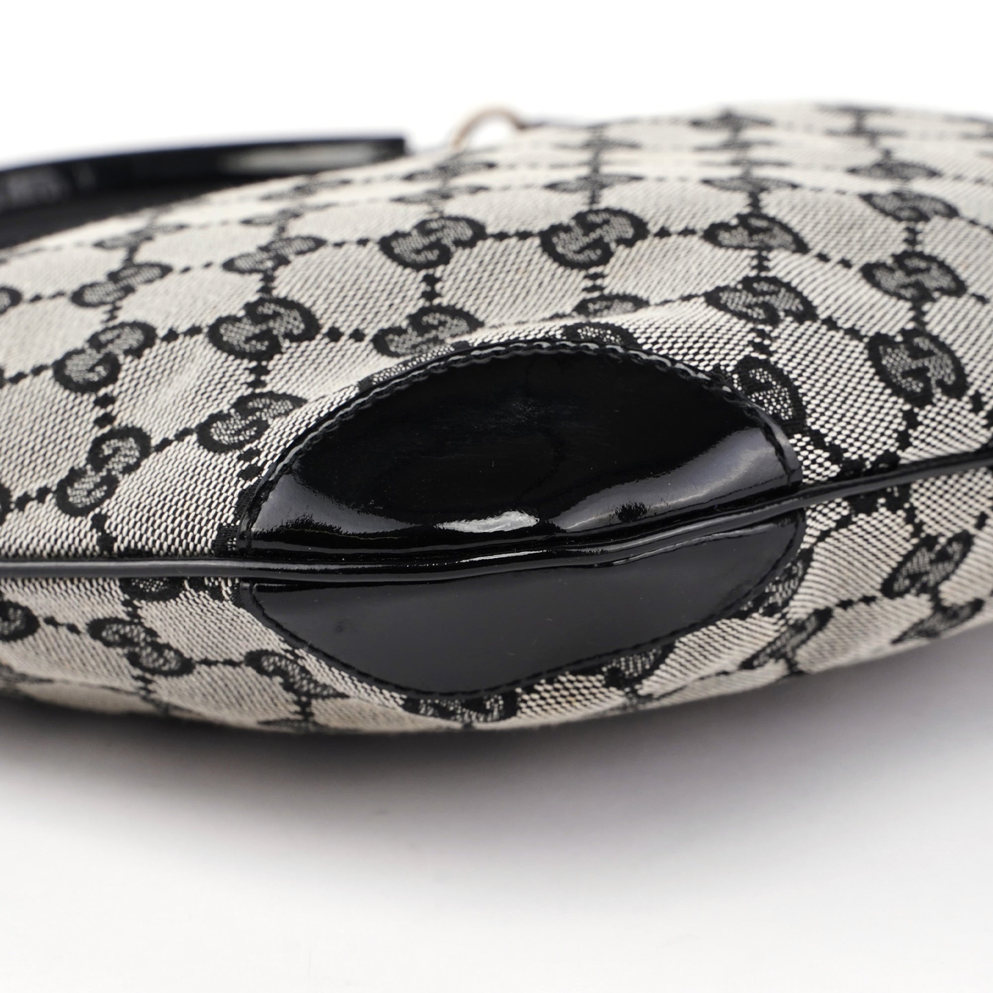 Grey Black GG Shoulder Bag
