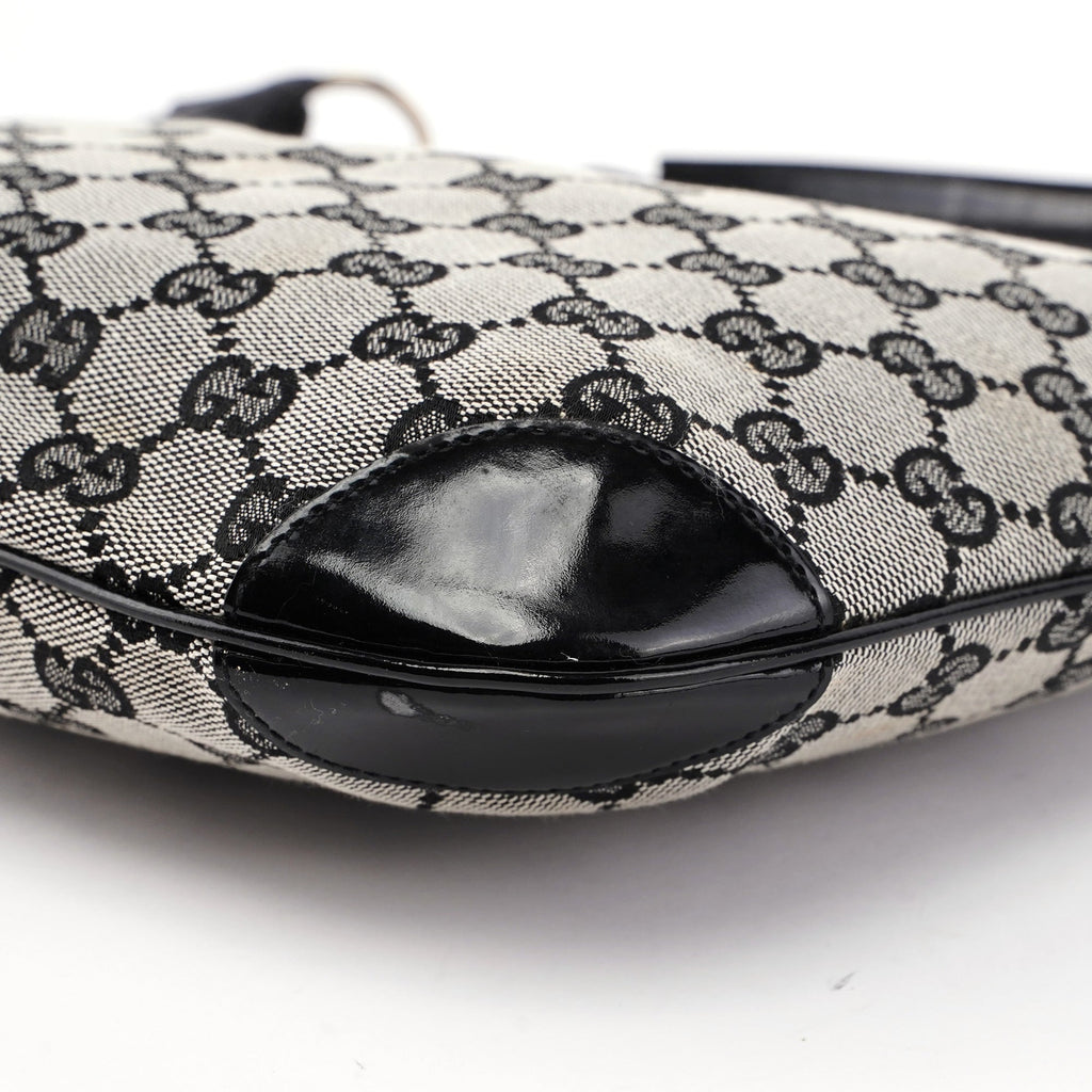 Grey Black GG Shoulder Bag