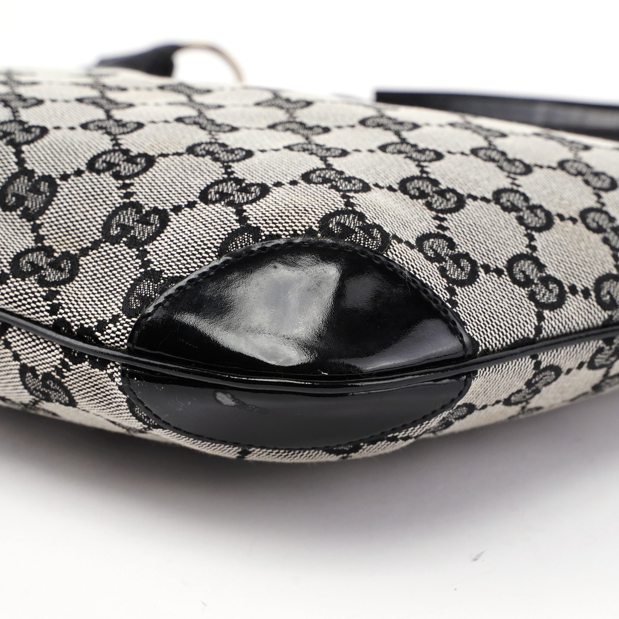 Grey Black GG Shoulder Bag