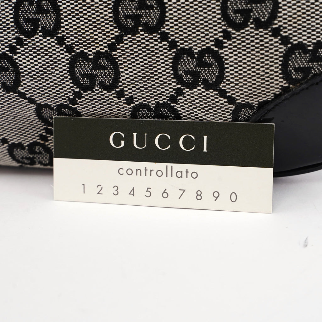 Grey Black GG Shoulder Bag