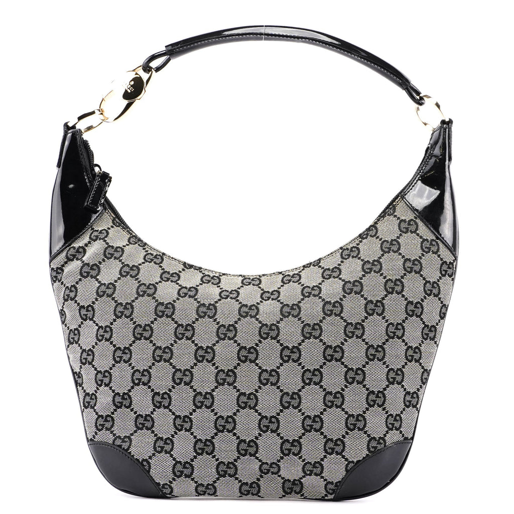 Grey Black GG Shoulder Bag