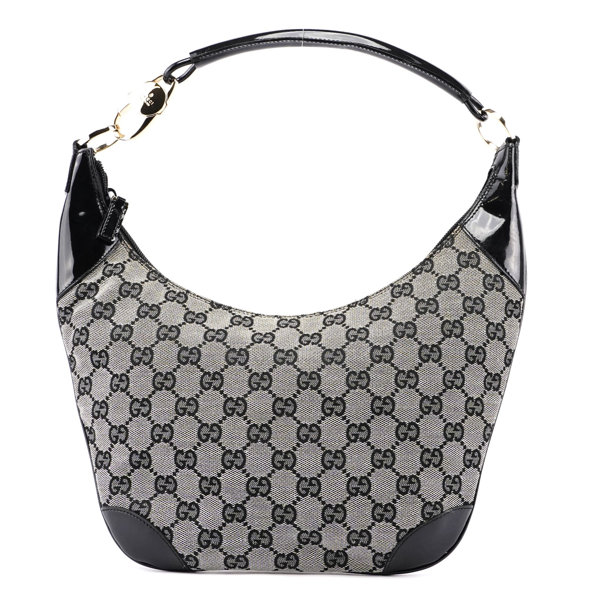 Grey Black GG Shoulder Bag
