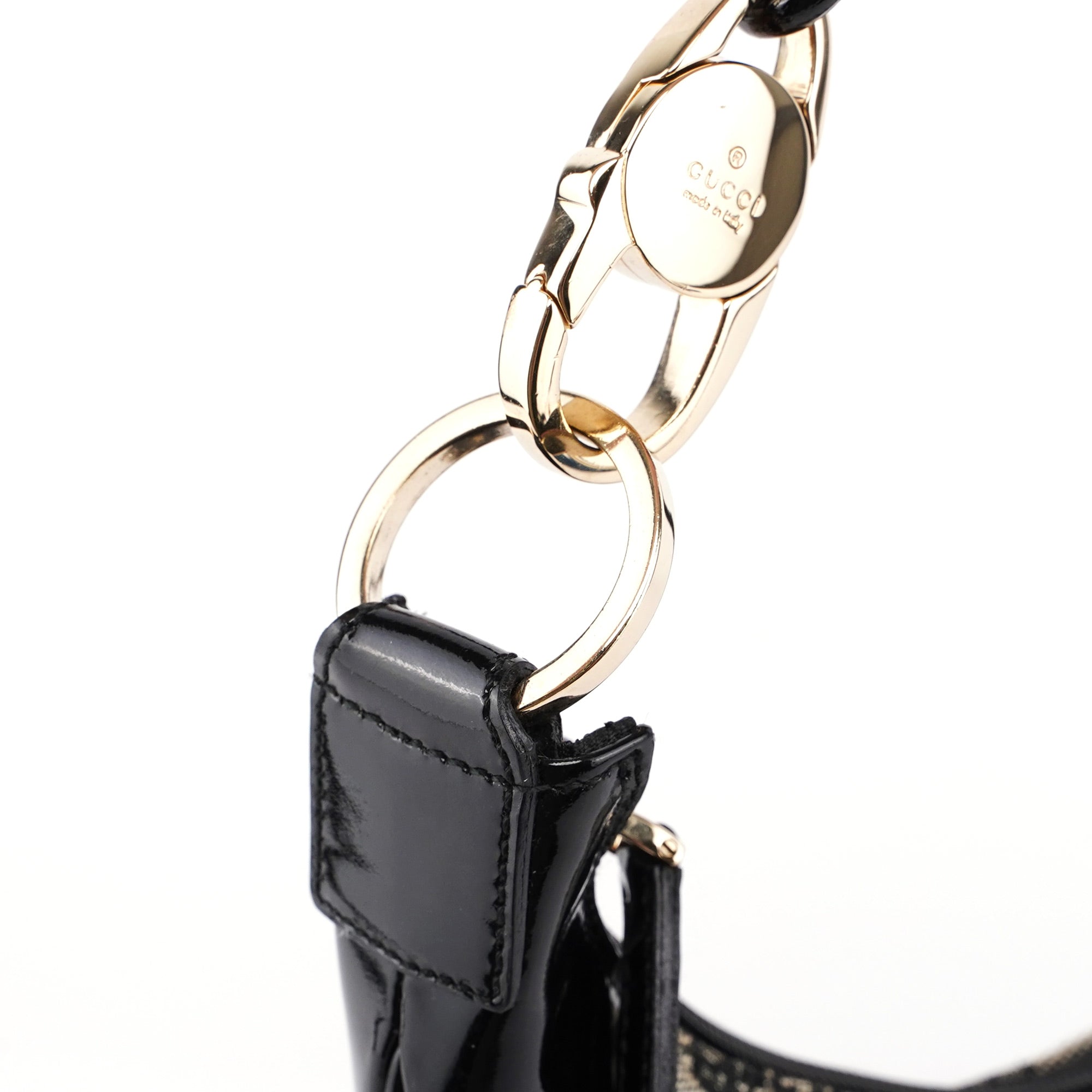 Grey Black GG Shoulder Bag