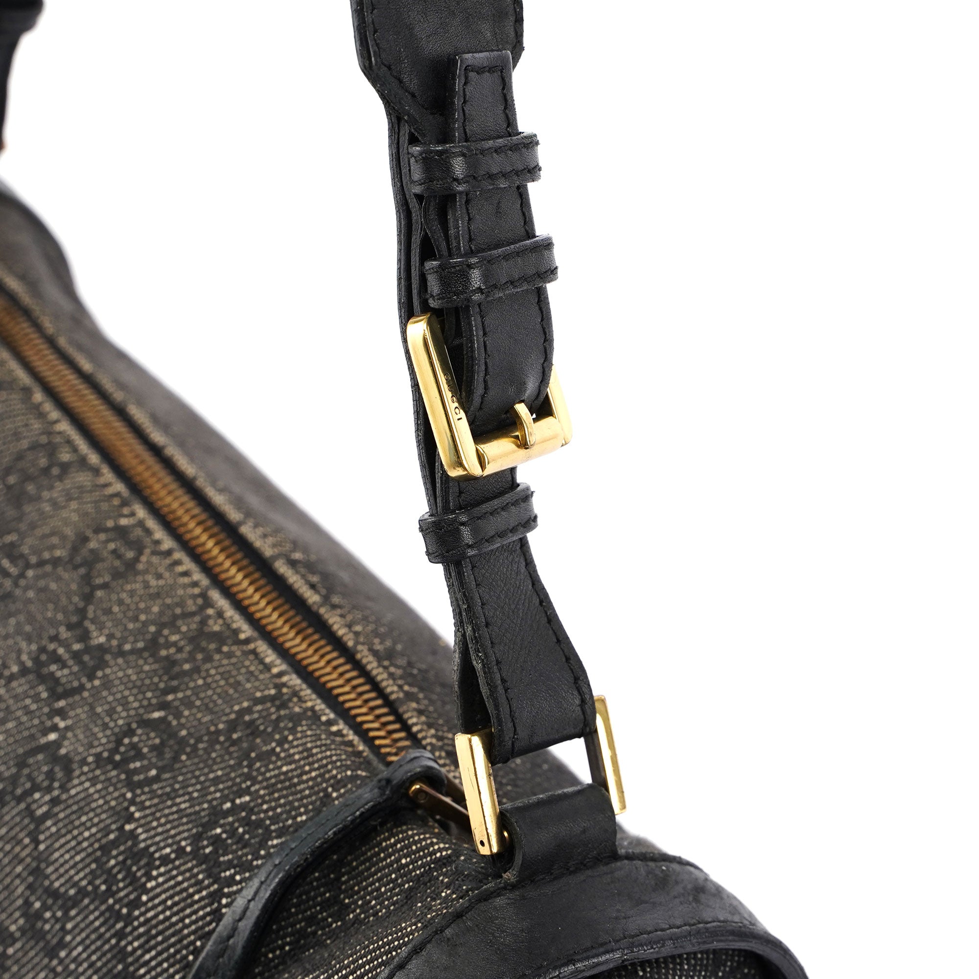 Grey Denim GG Bag