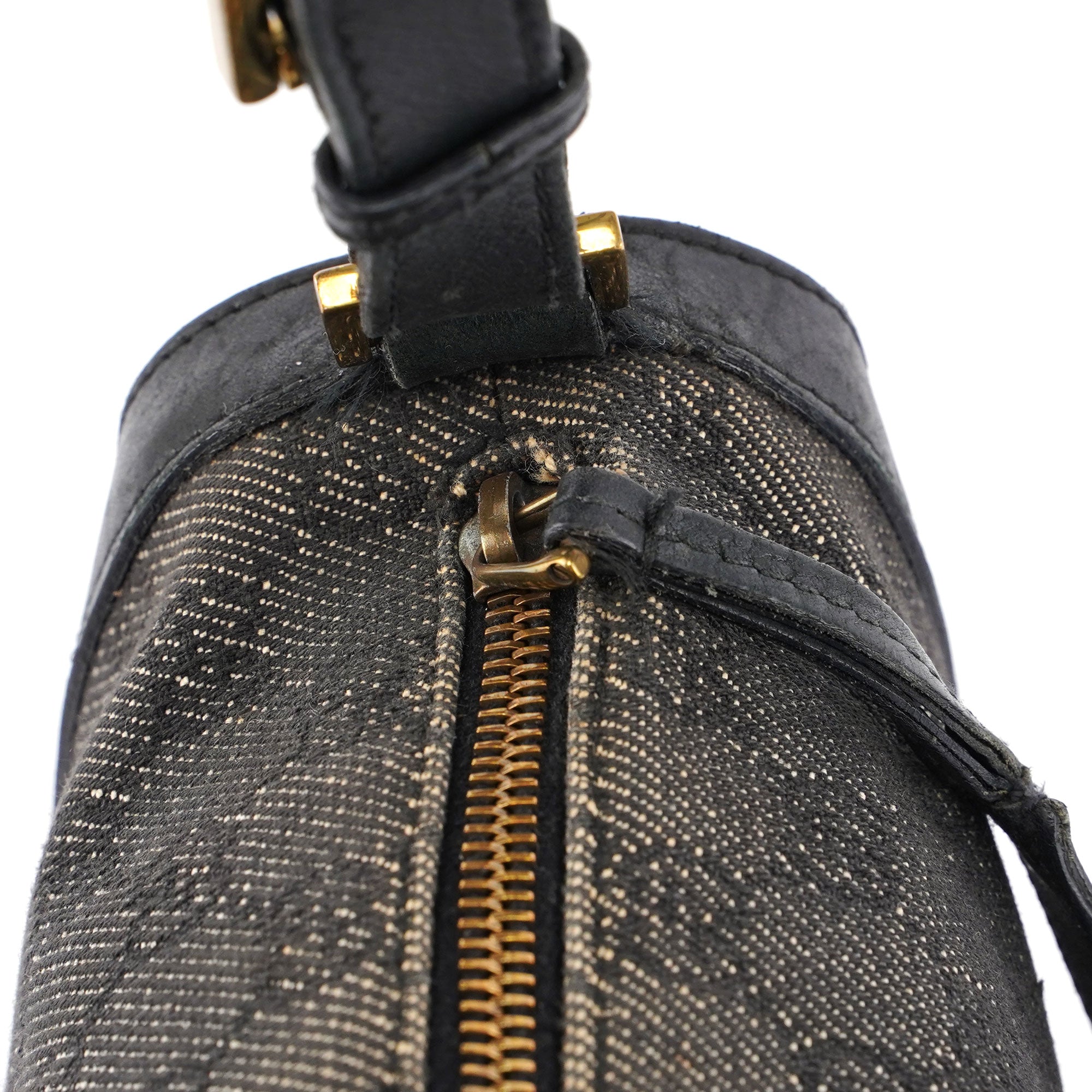 Grey Denim GG Bag