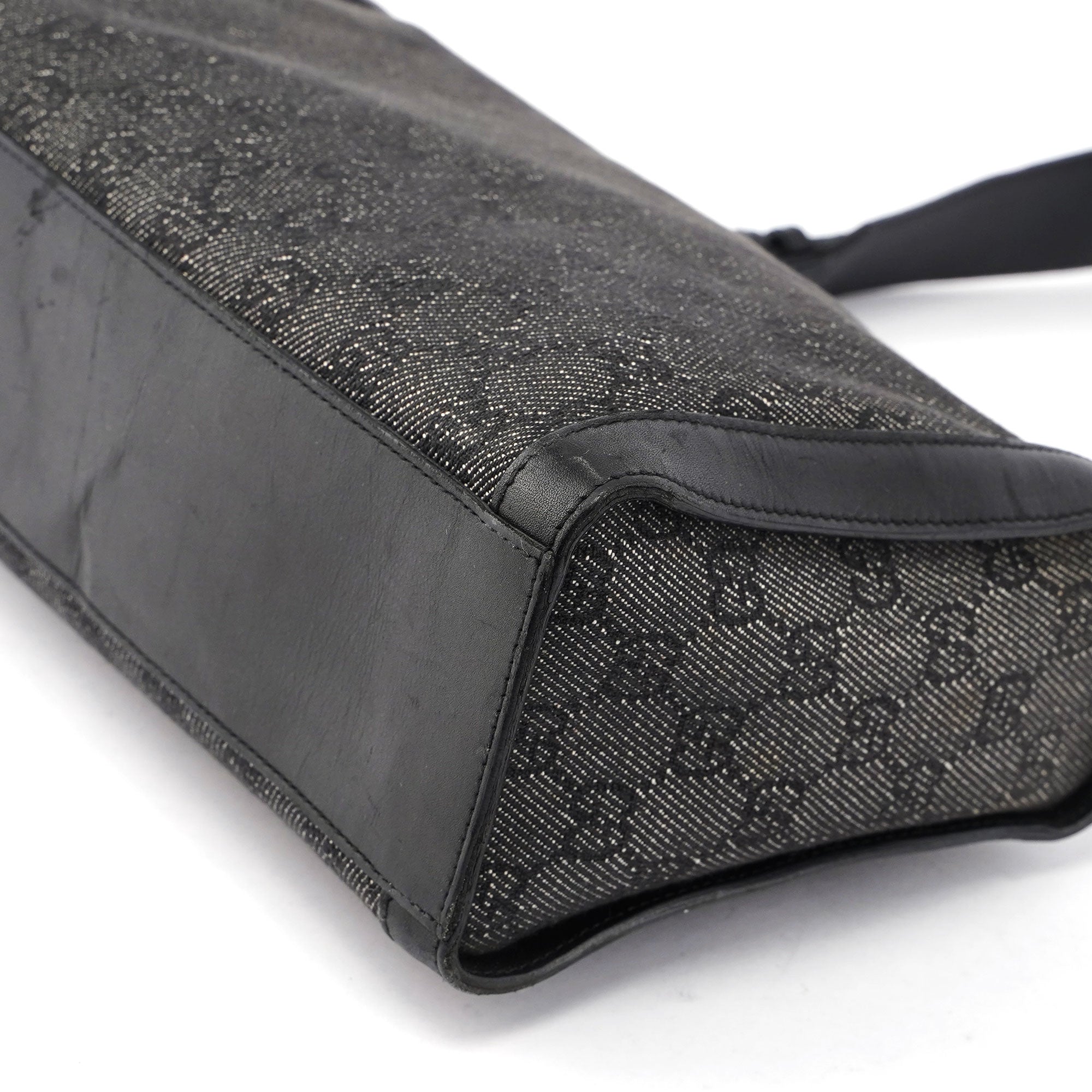 Grey Denim GG Bag