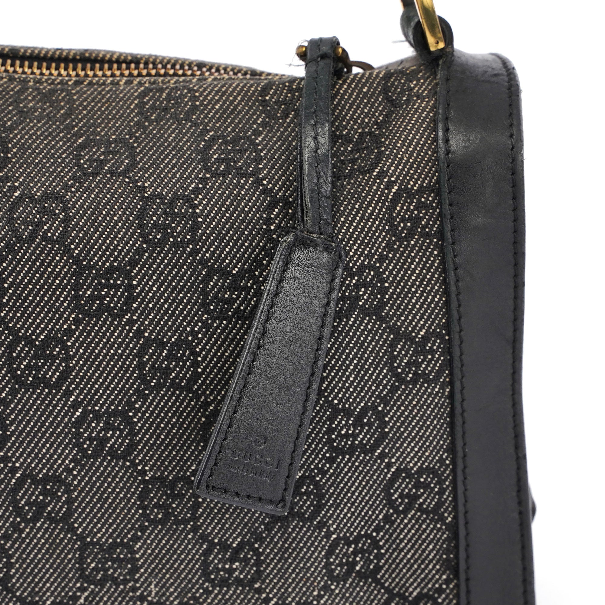 Grey Denim GG Bag