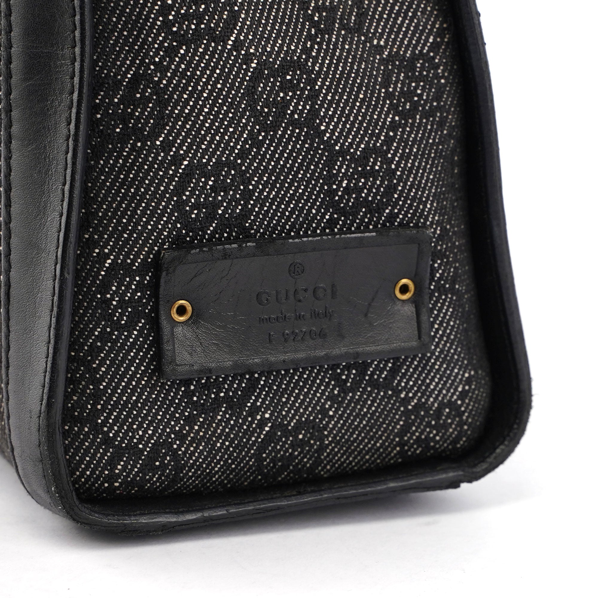 Grey Denim GG Bag